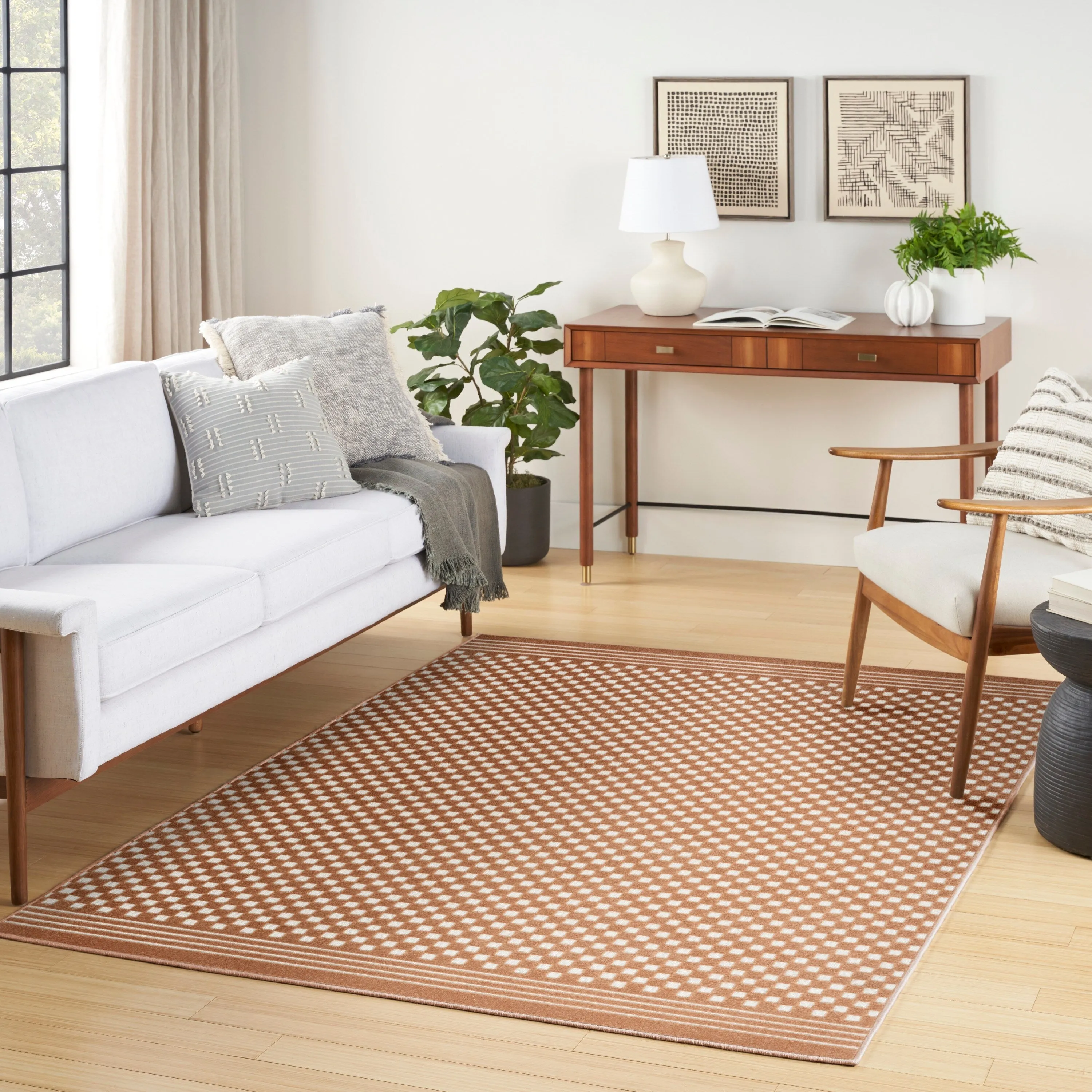 Nourison Casual Indoor only Geometric Area Rug