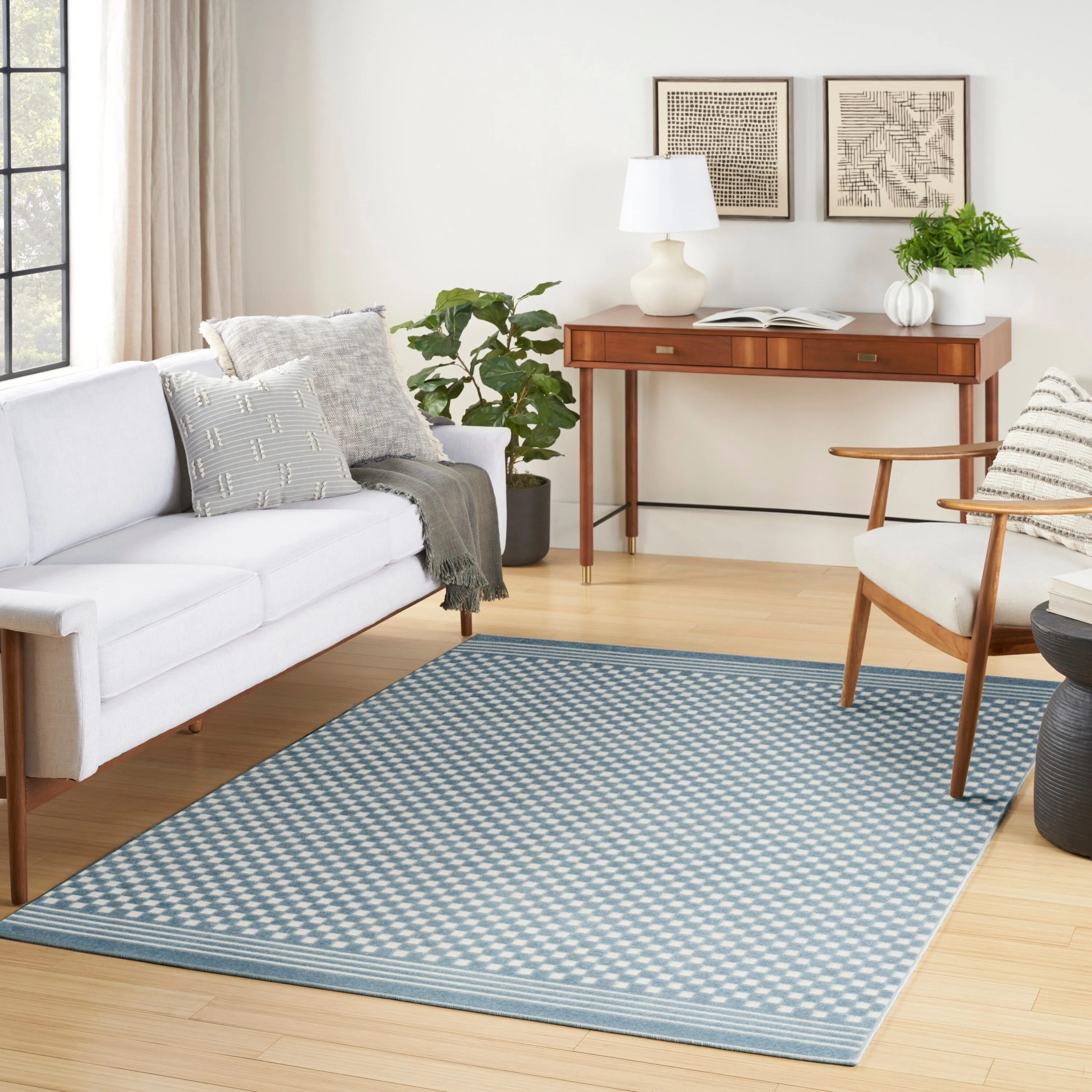 Nourison Casual Indoor only Geometric Area Rug