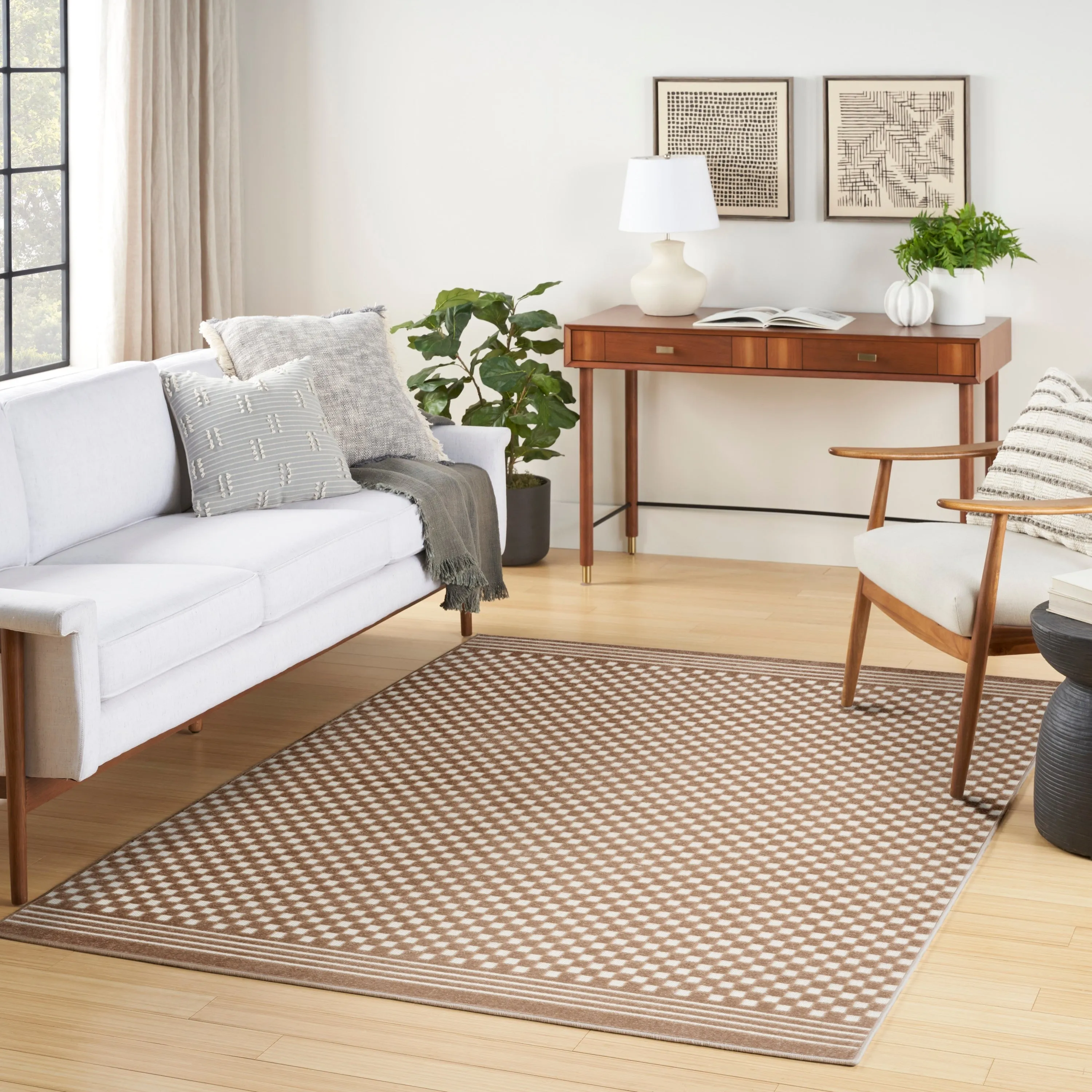 Nourison Casual Indoor only Geometric Area Rug