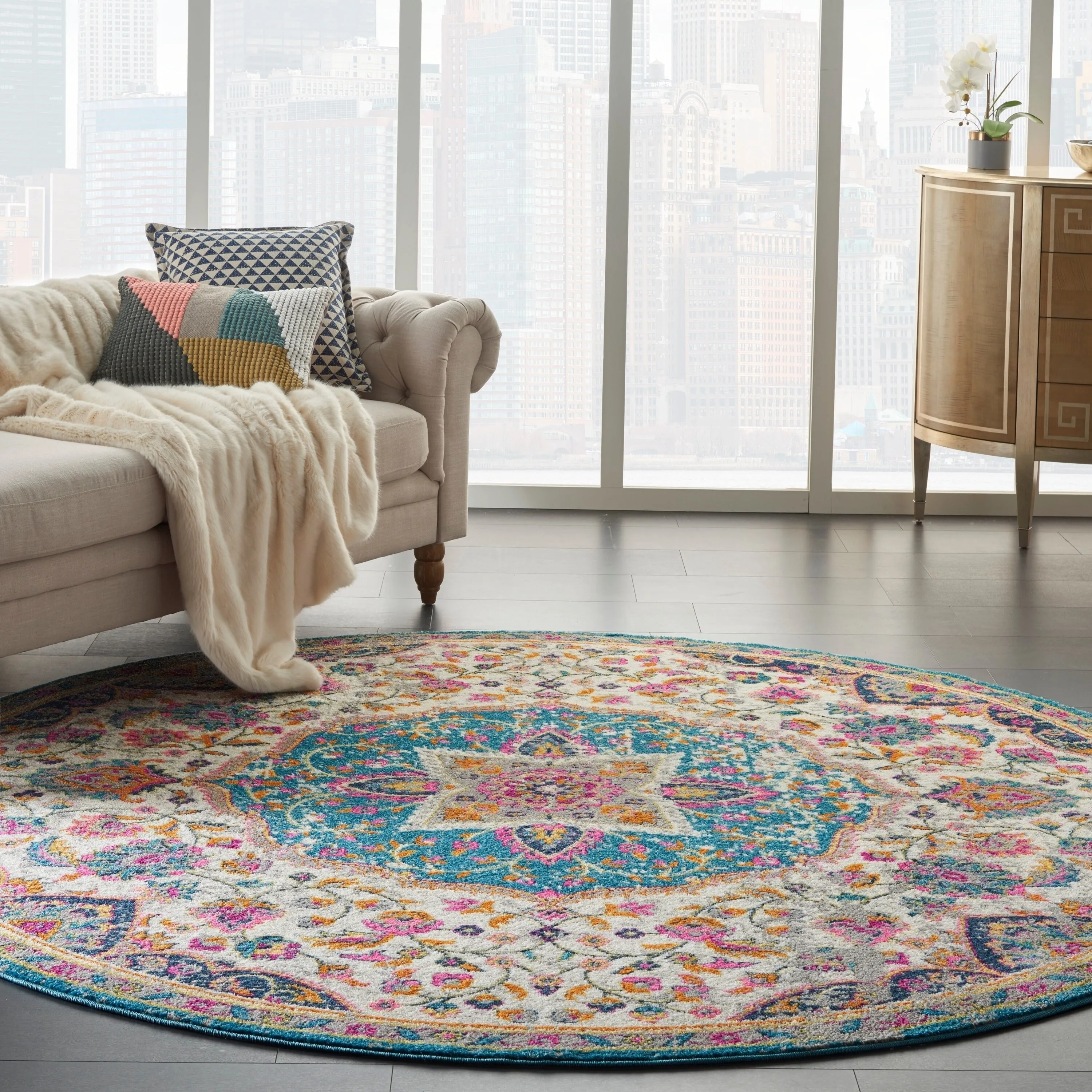Nourison Cayuga Medallion Area Rug