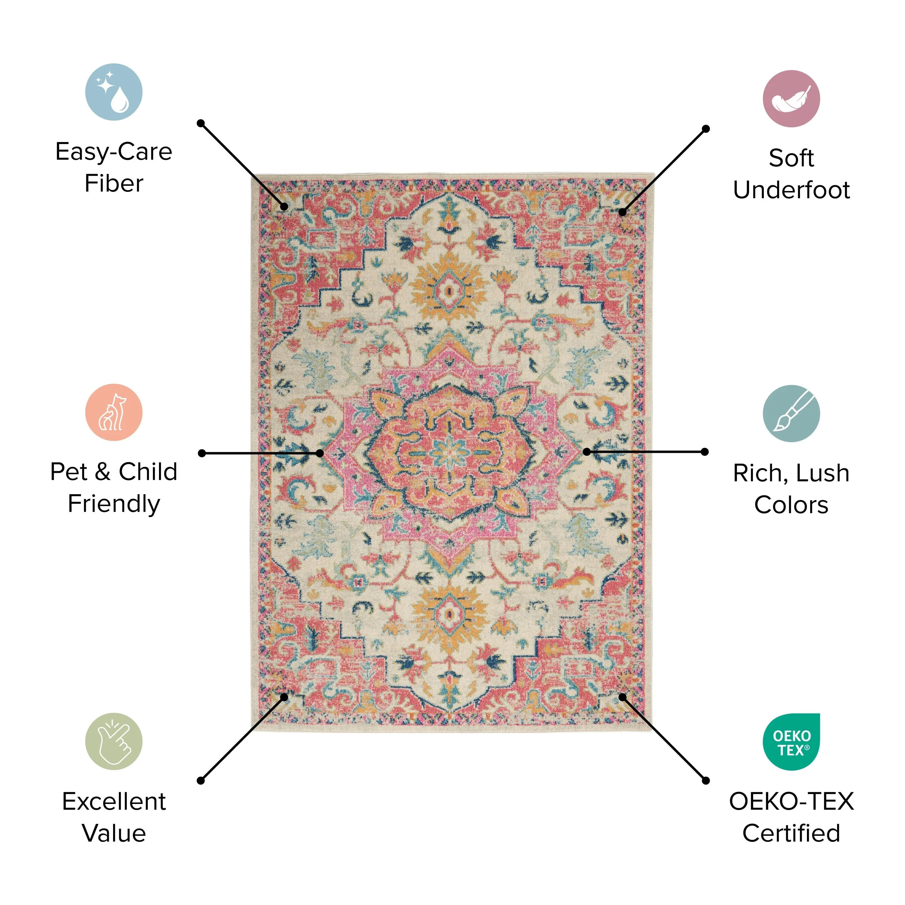 Nourison Cayuga Medallion Area Rug