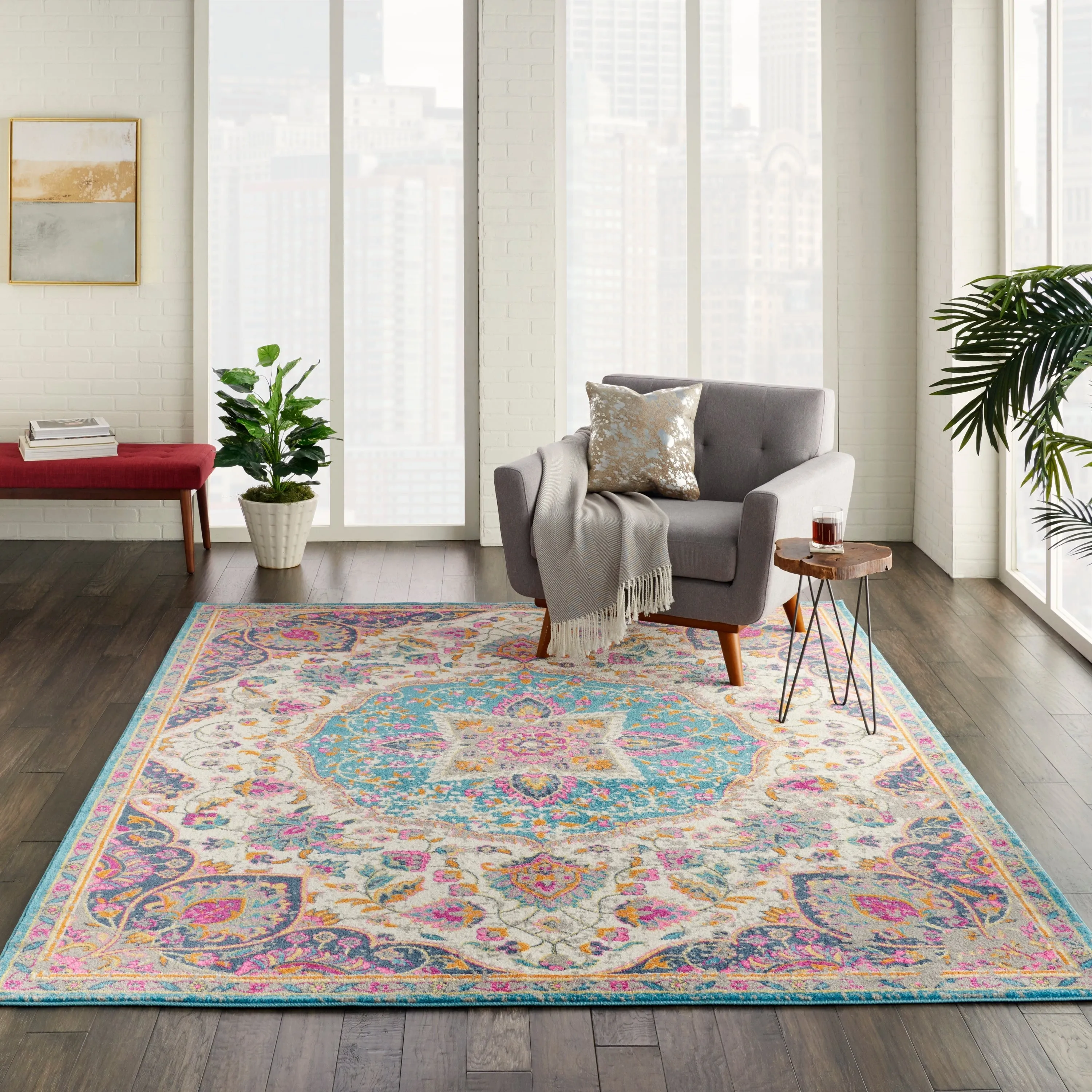 Nourison Cayuga Medallion Area Rug