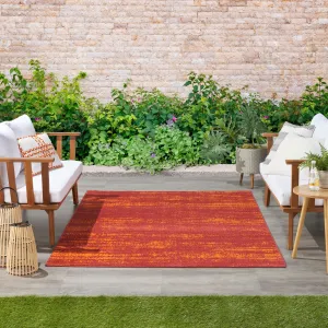 Nourison Essentials Solid Indoor/Outdoor Area Rug