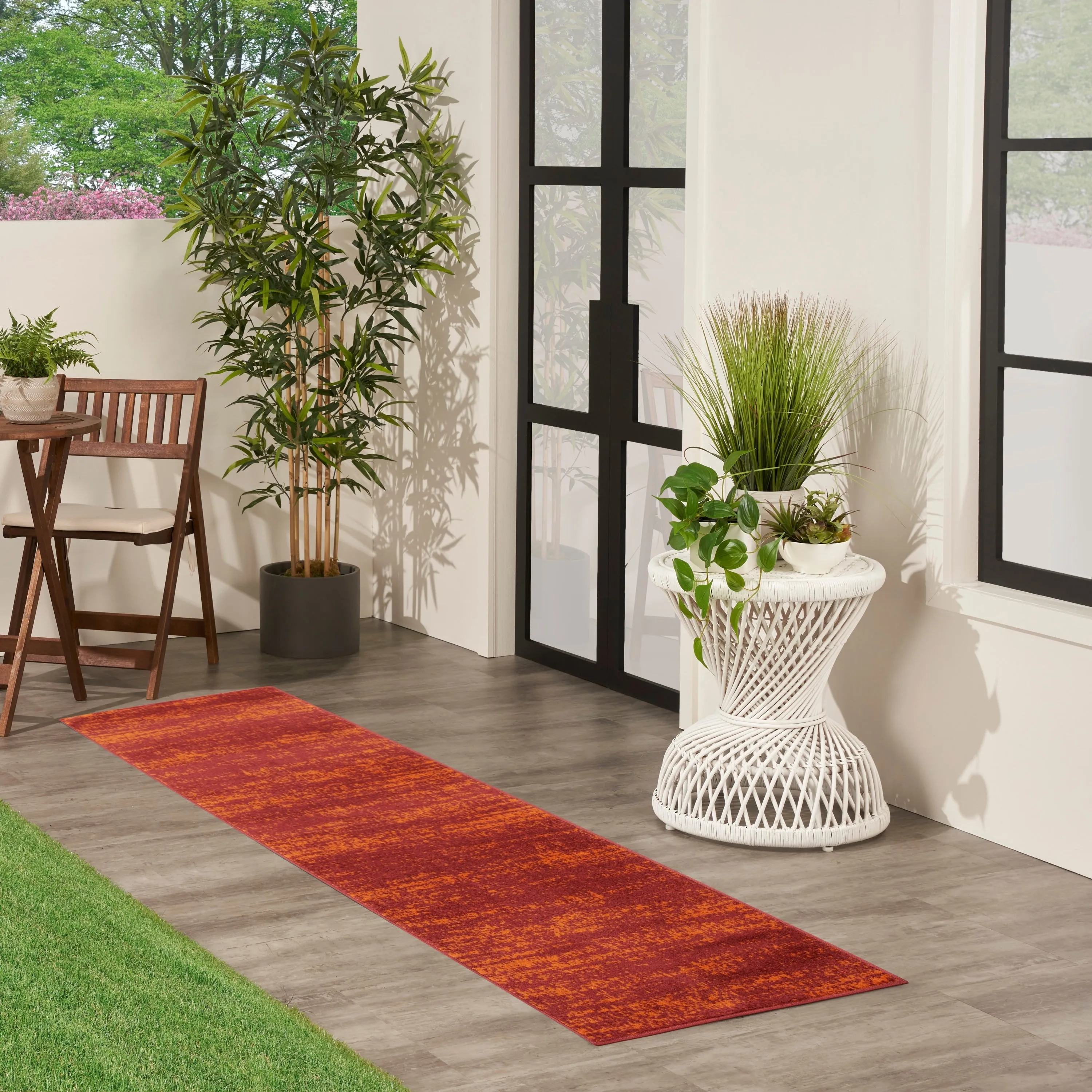 Nourison Essentials Solid Indoor/Outdoor Area Rug