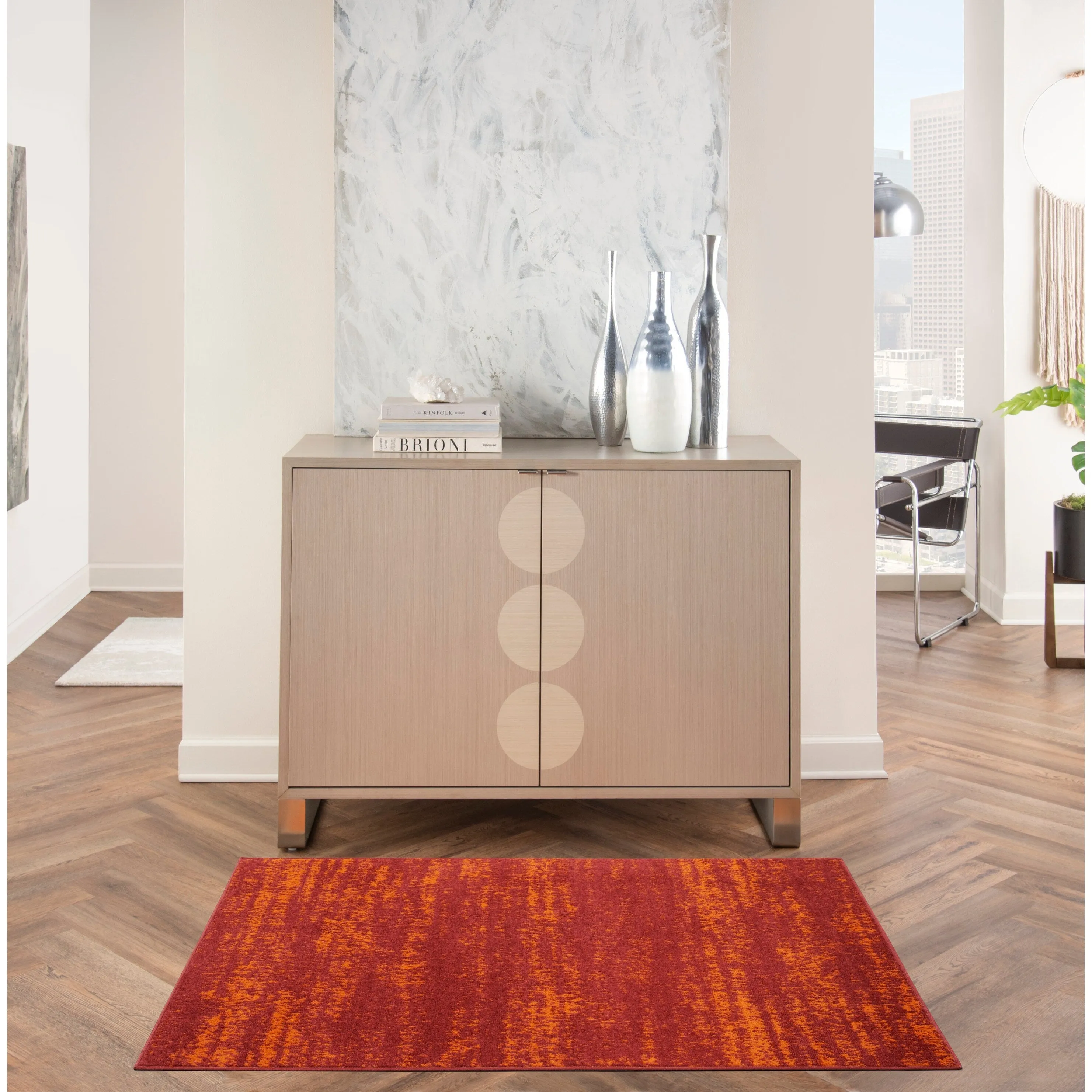 Nourison Essentials Solid Indoor/Outdoor Area Rug