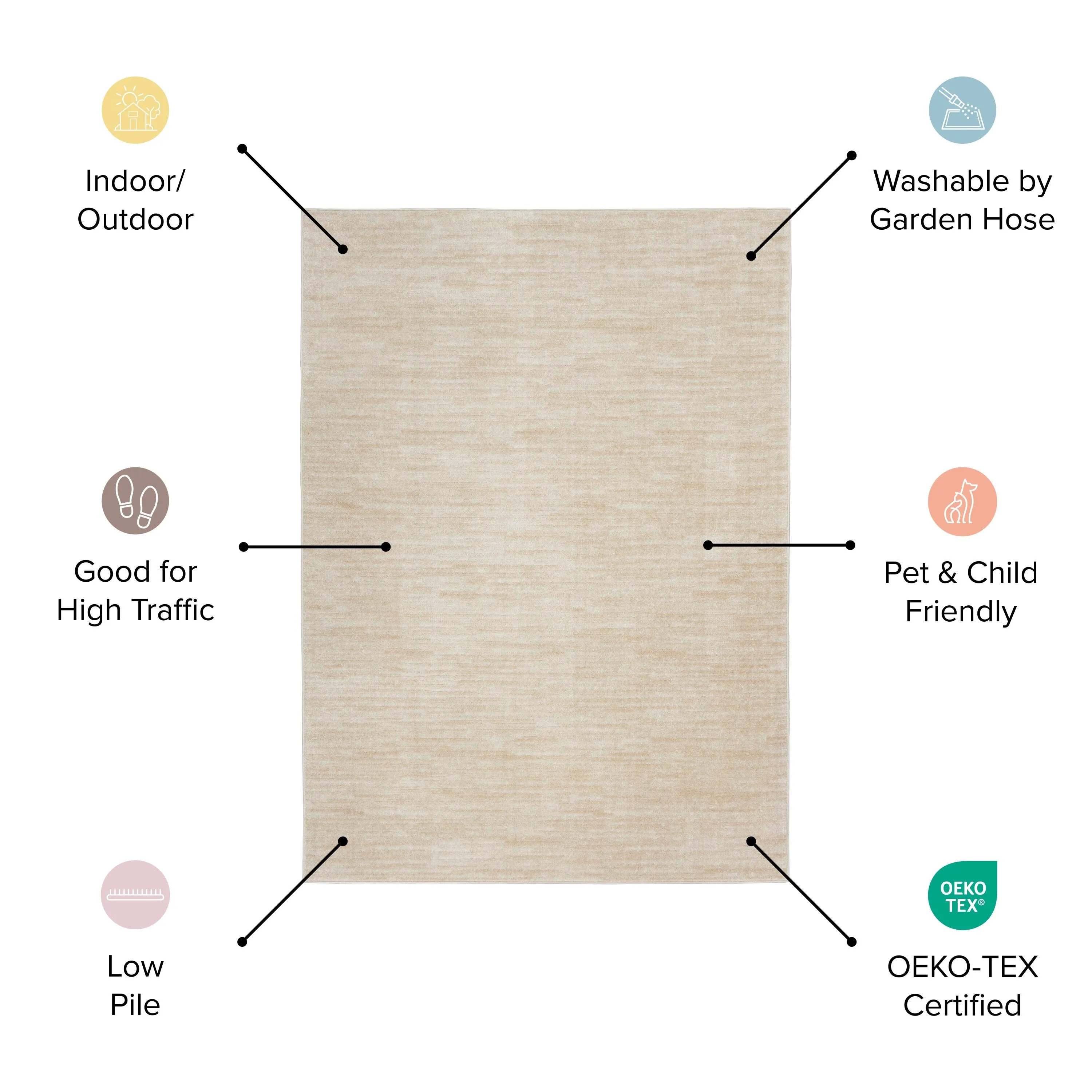 Nourison Essentials Solid Indoor/Outdoor Area Rug