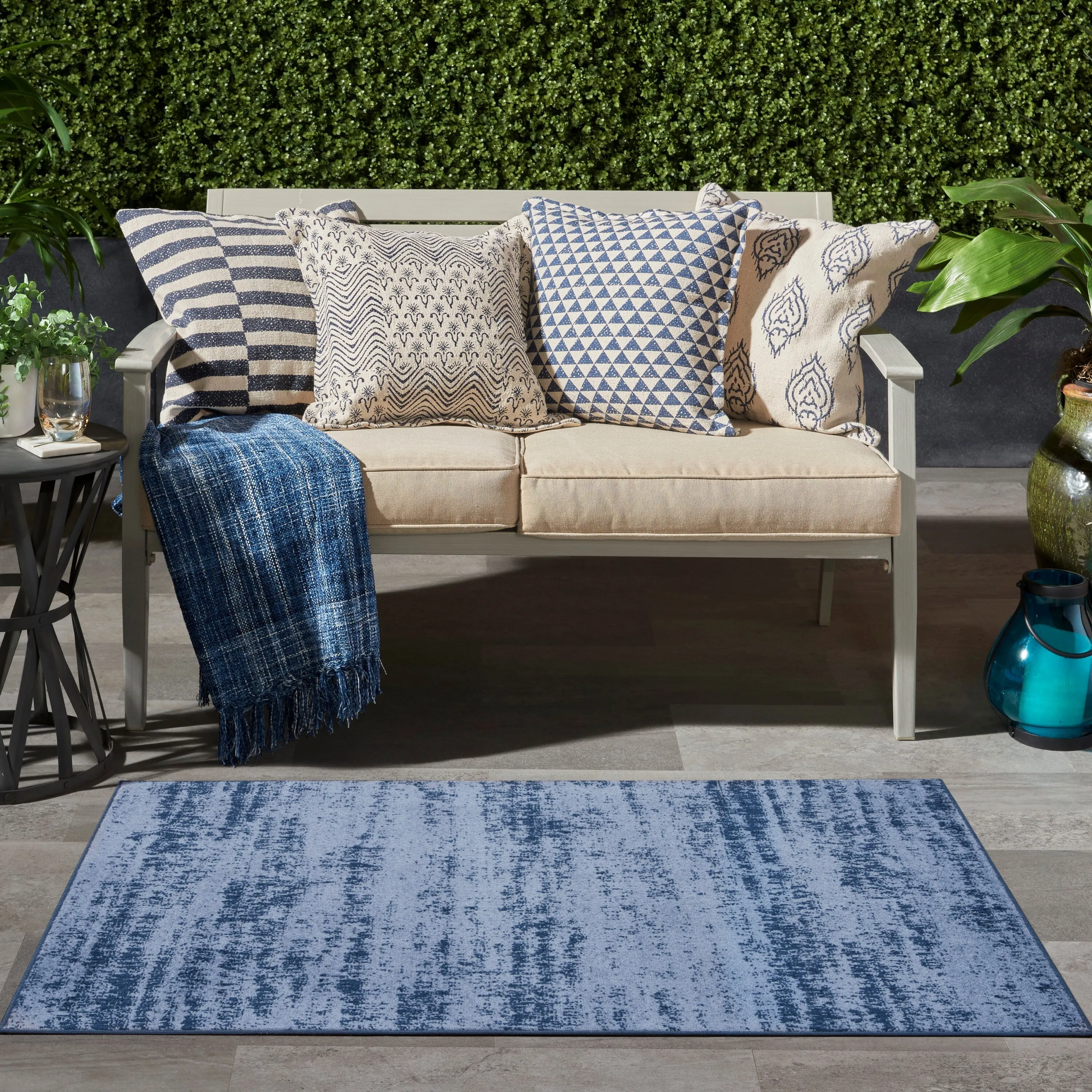 Nourison Essentials Solid Indoor/Outdoor Area Rug