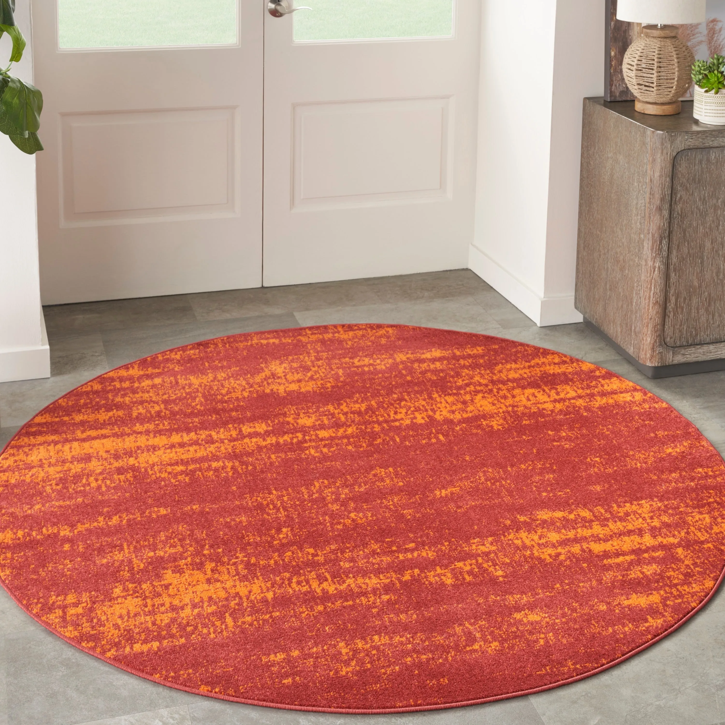 Nourison Essentials Solid Indoor/Outdoor Area Rug