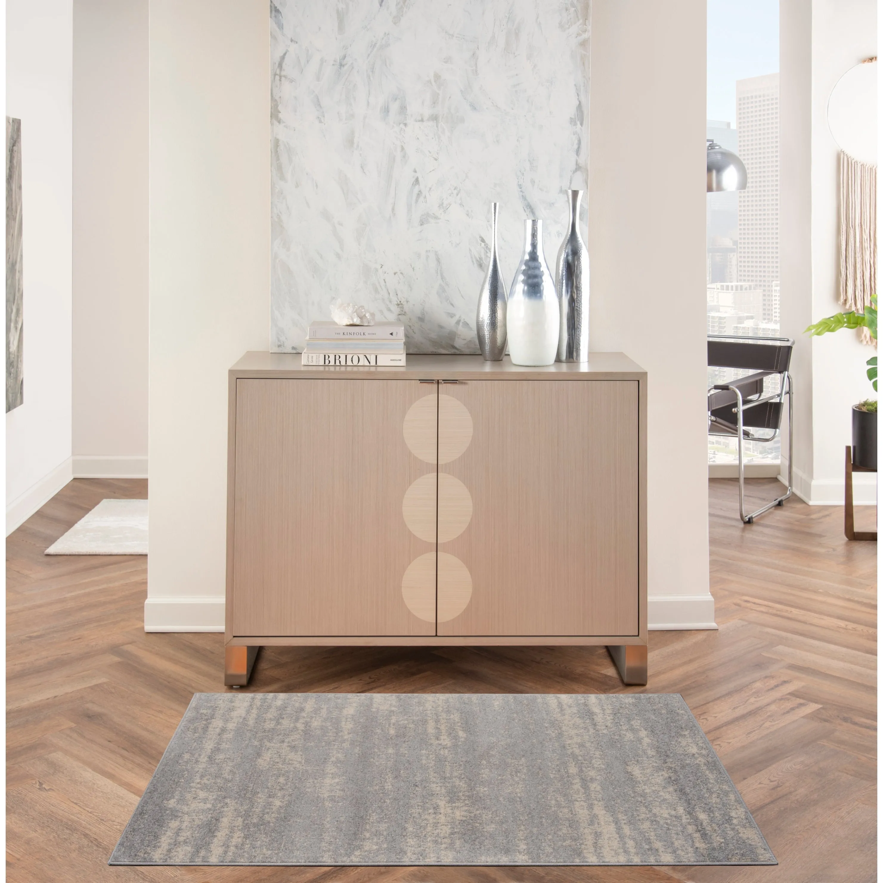 Nourison Essentials Solid Indoor/Outdoor Area Rug