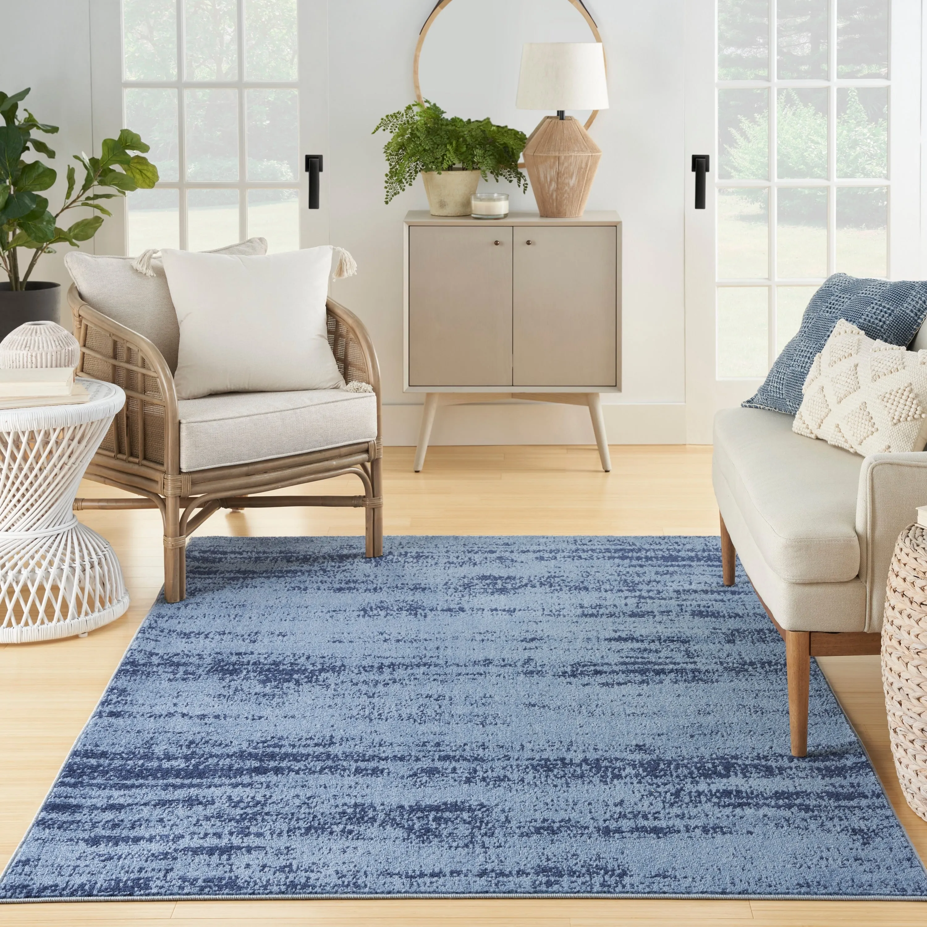 Nourison Essentials Solid Indoor/Outdoor Area Rug