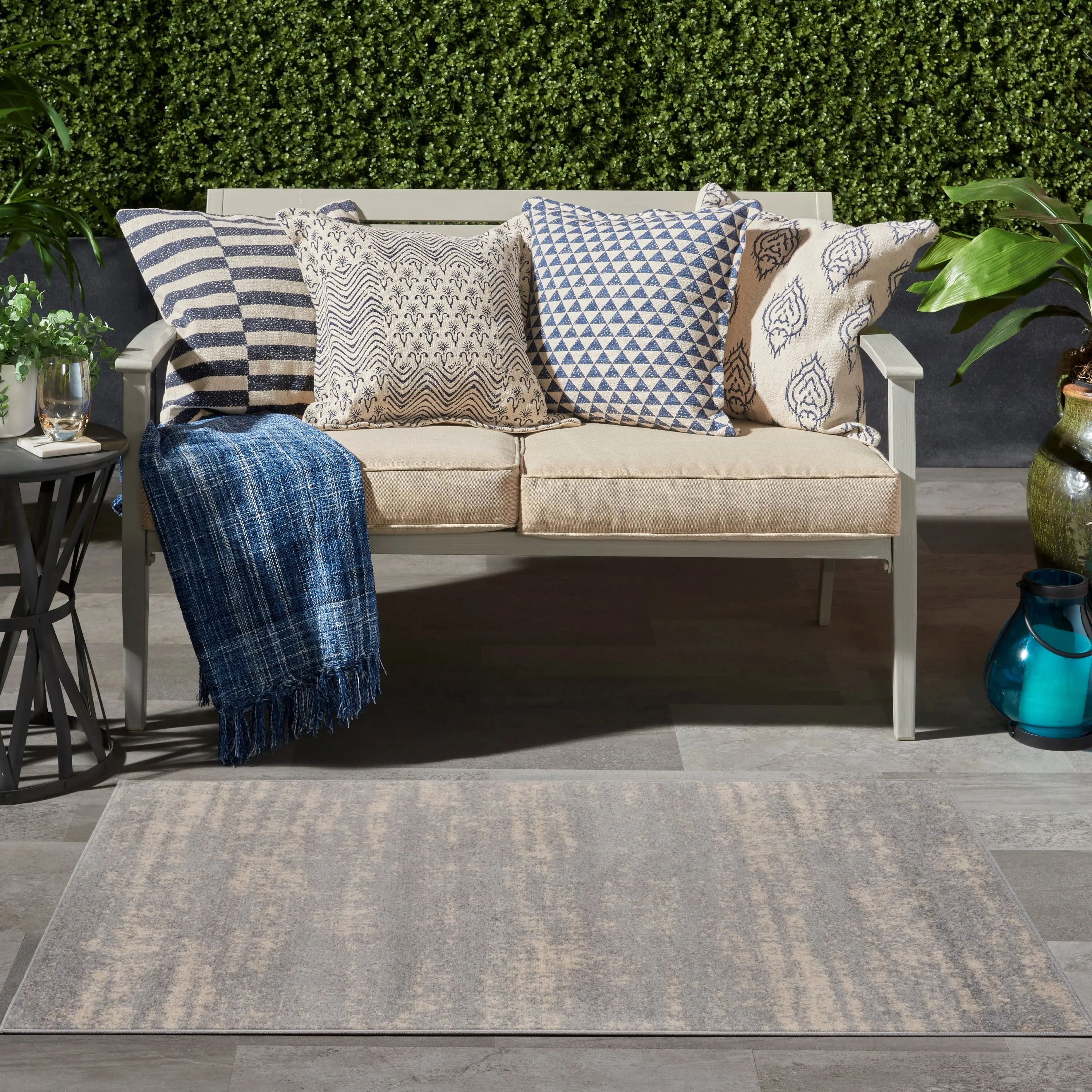 Nourison Essentials Solid Indoor/Outdoor Area Rug