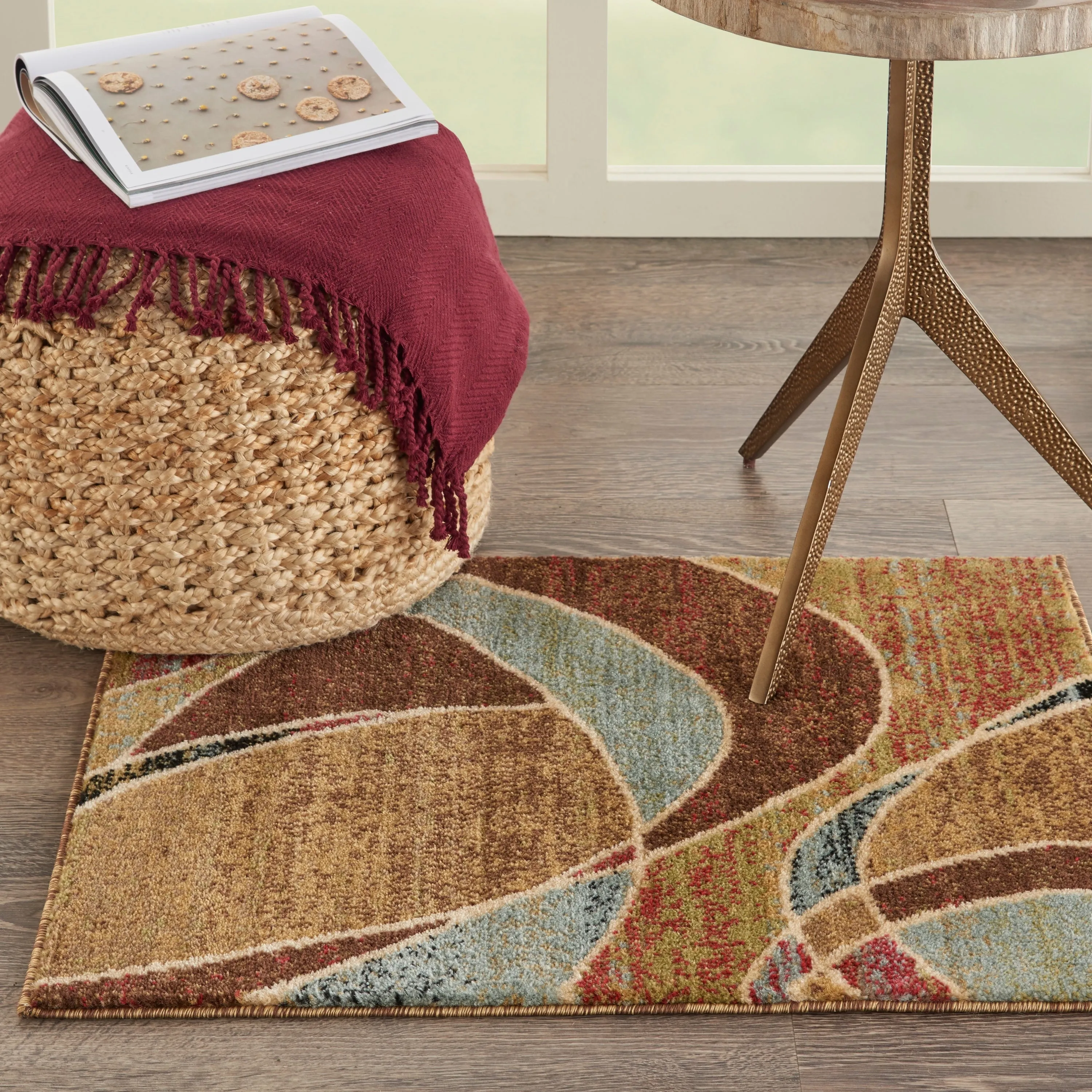 Nourison Expressions Abstract Geometric Area Rug