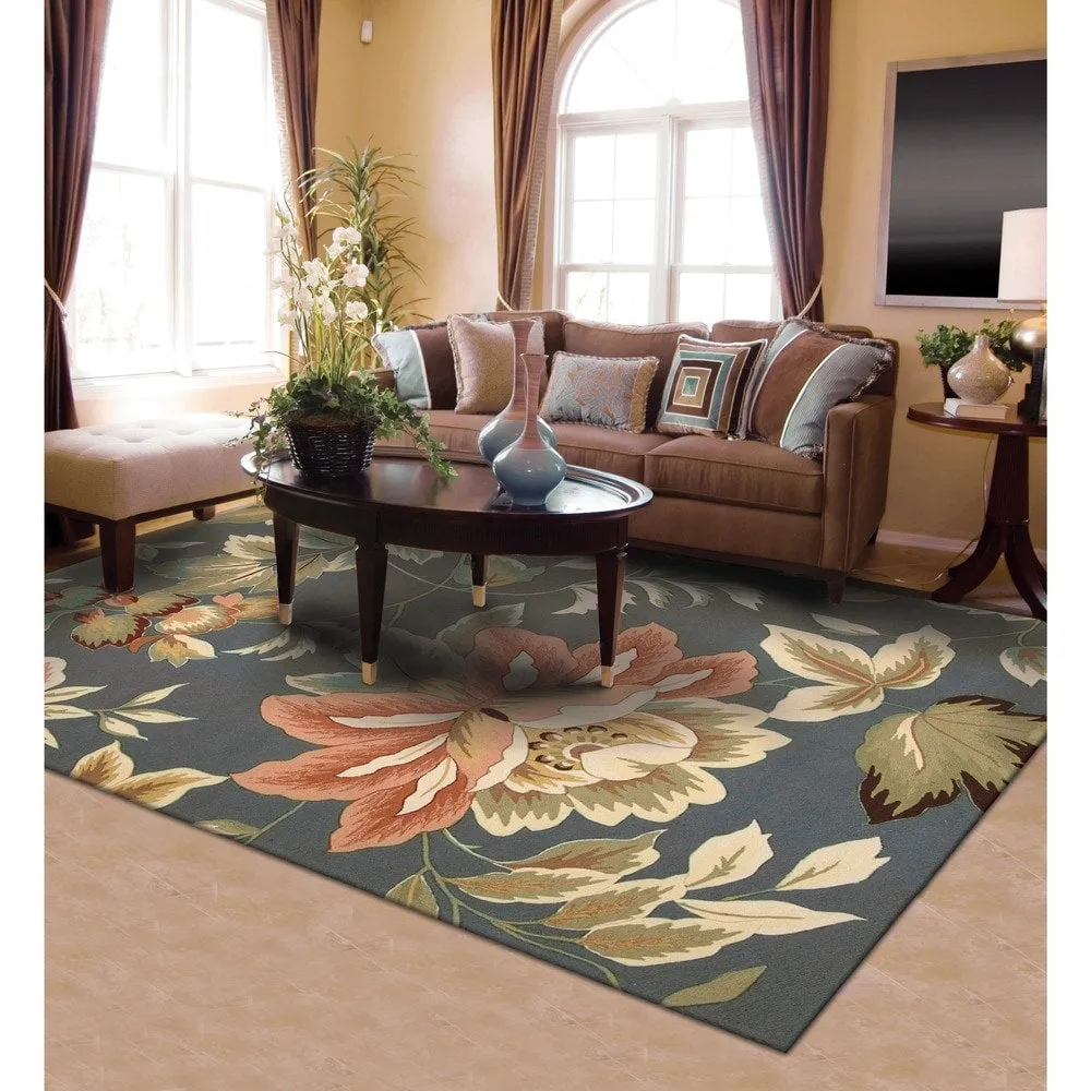 Nourison Fantasy Traditional Floral Hooked Area Rug