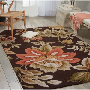 Nourison Fantasy Traditional Floral Hooked Area Rug