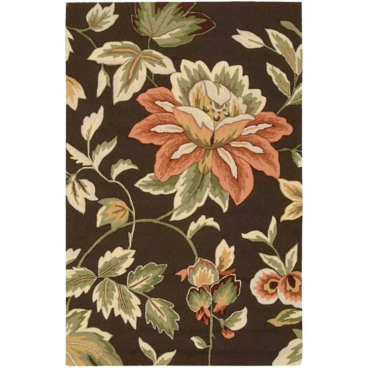 Nourison Fantasy Traditional Floral Hooked Area Rug