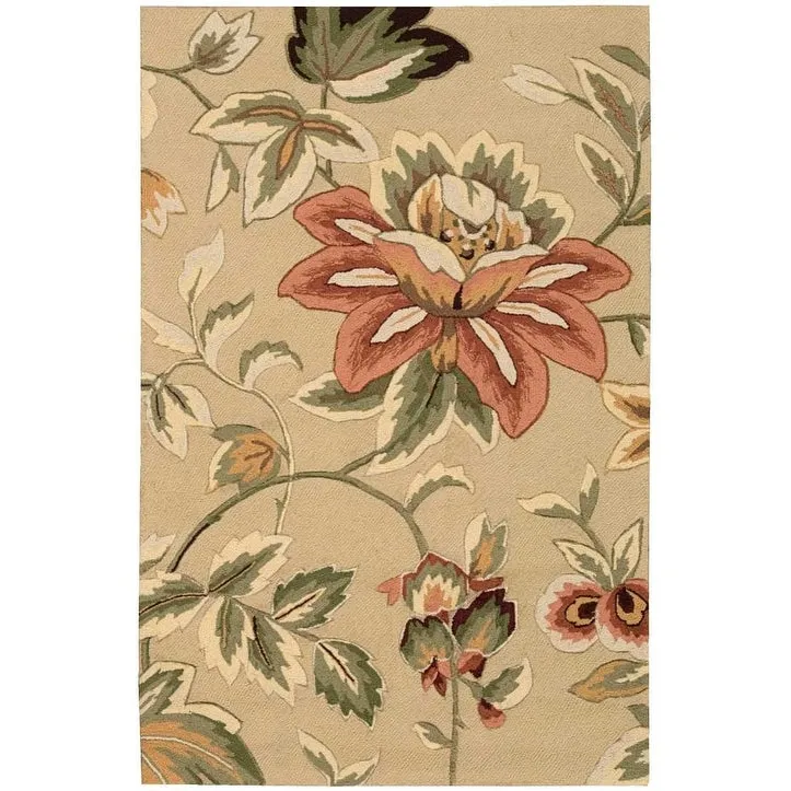 Nourison Fantasy Traditional Floral Hooked Area Rug