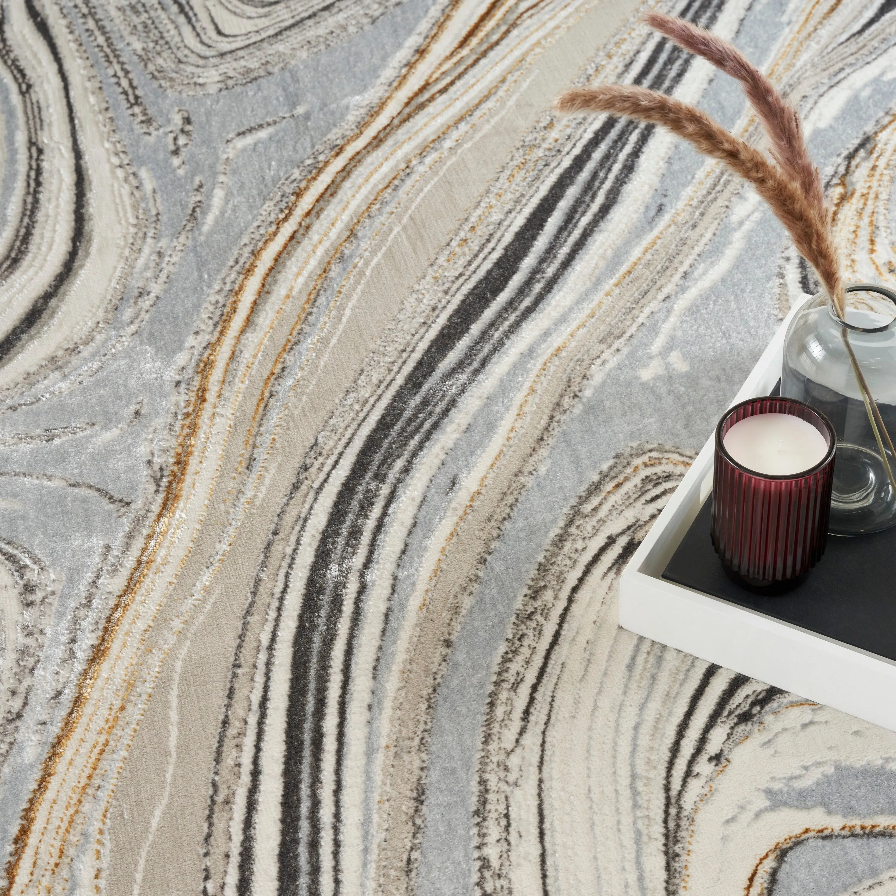 Nourison Glam Indoor Abstract Area Rug