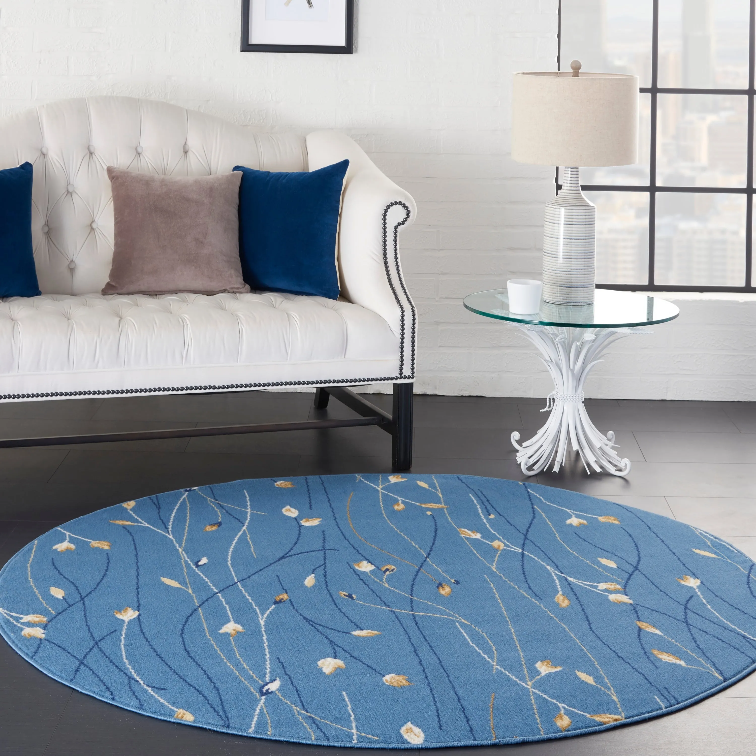 Nourison Grafix Floral Botanical Transitional Area Rug