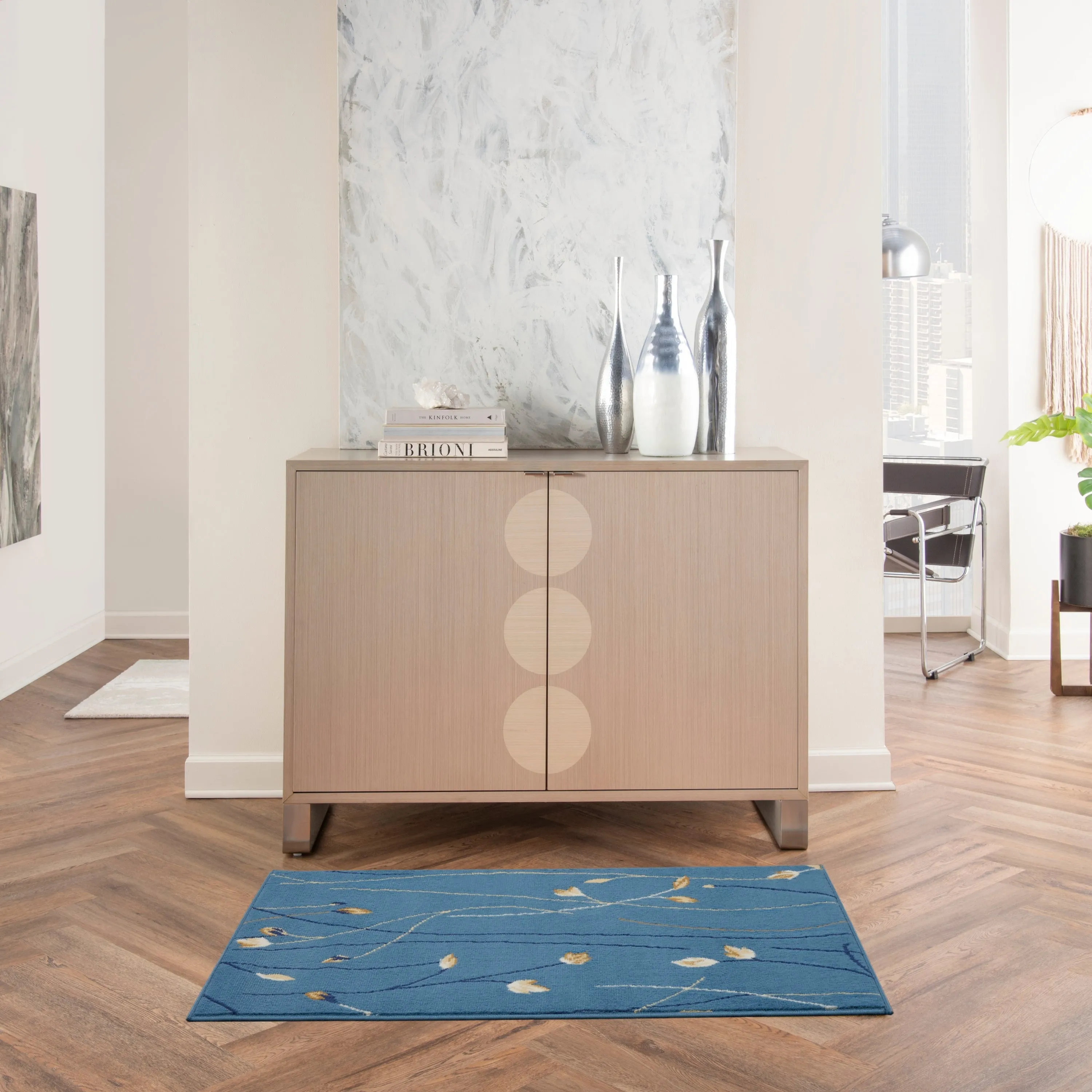 Nourison Grafix Floral Botanical Transitional Area Rug