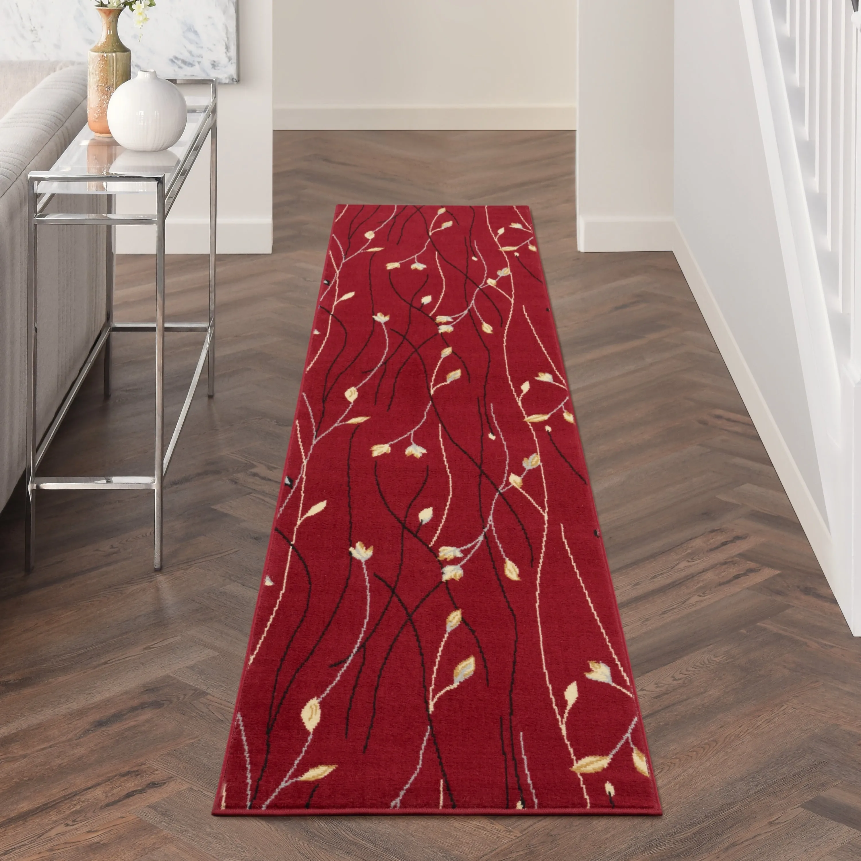 Nourison Grafix Floral Botanical Transitional Area Rug