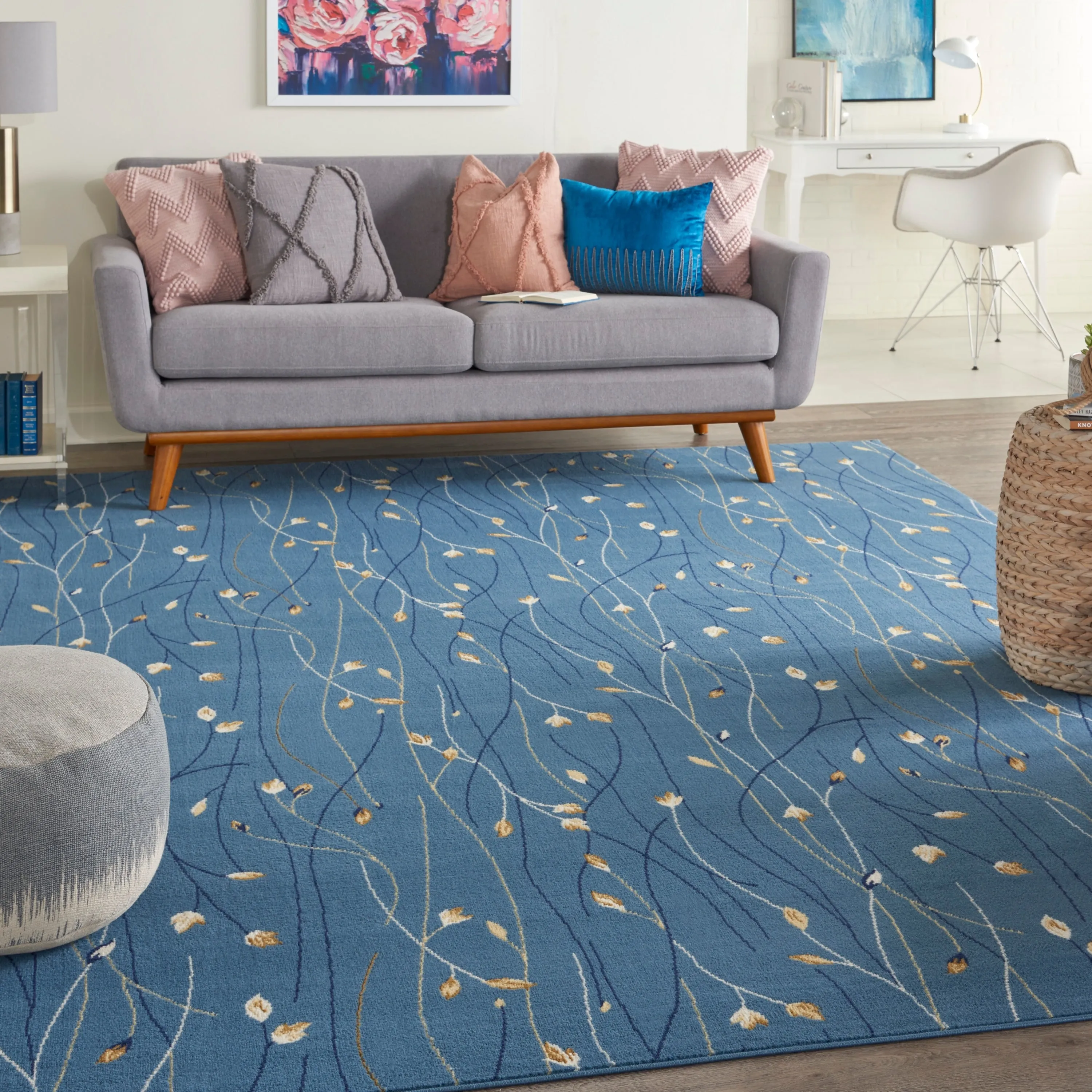 Nourison Grafix Floral Botanical Transitional Area Rug