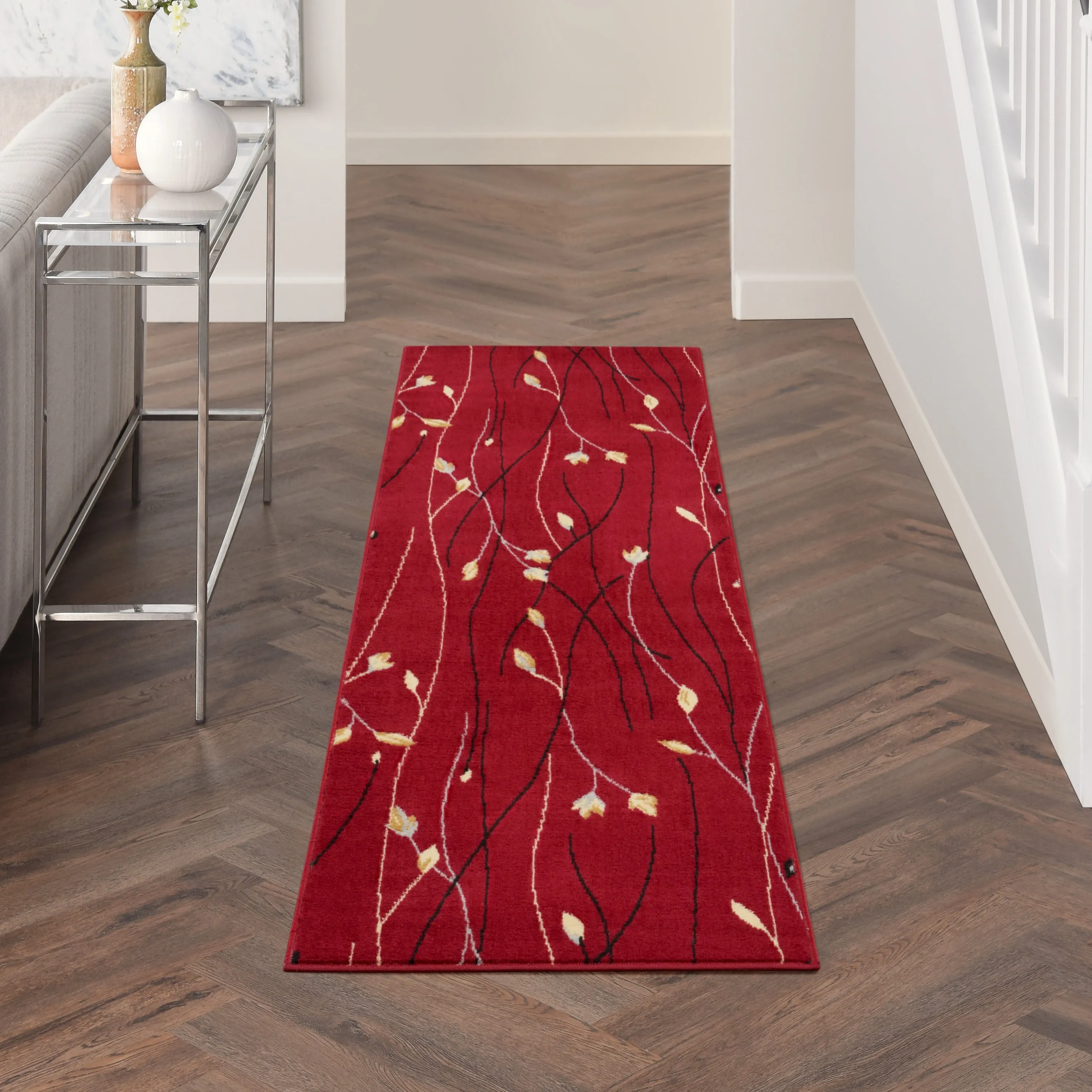 Nourison Grafix Floral Botanical Transitional Area Rug