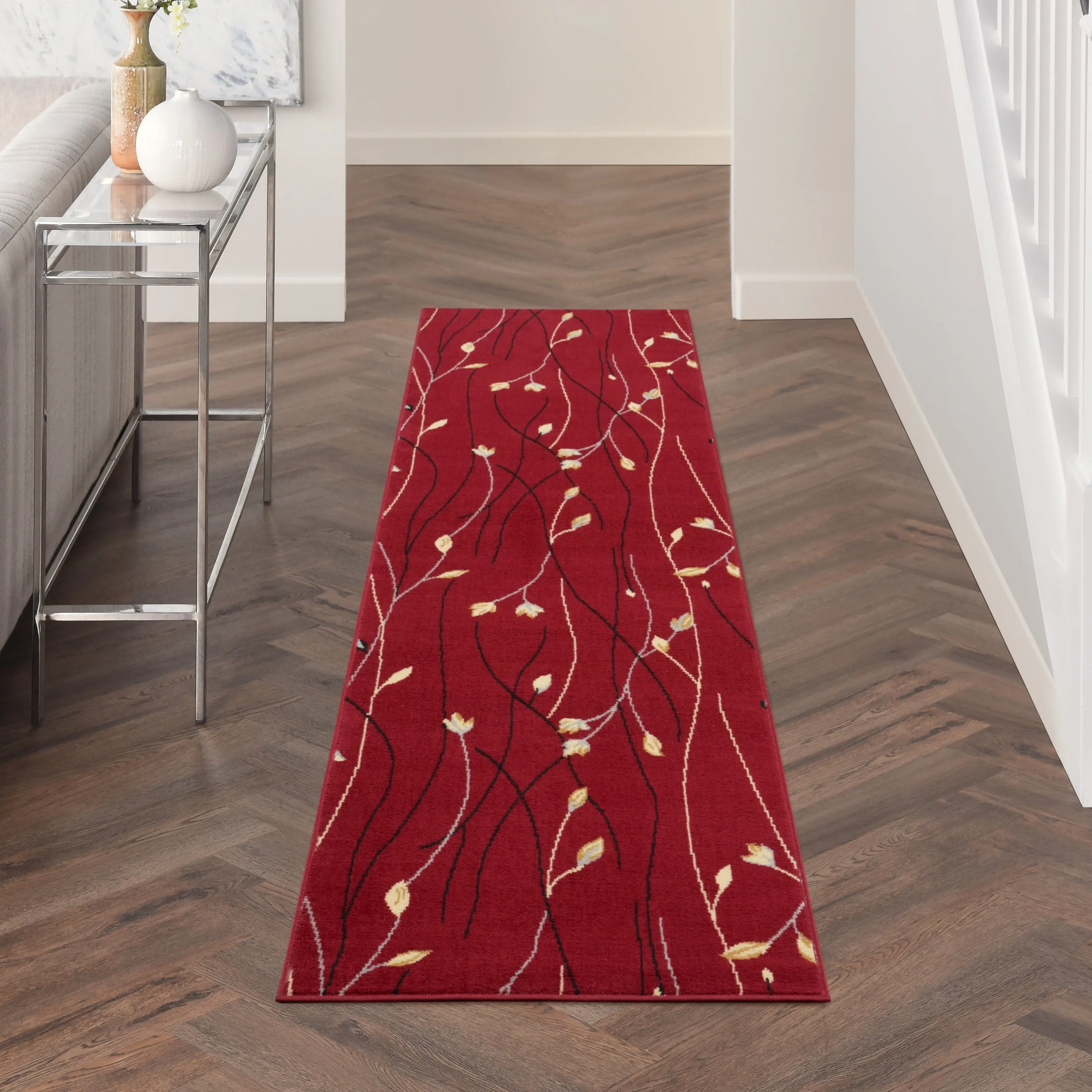 Nourison Grafix Floral Botanical Transitional Area Rug