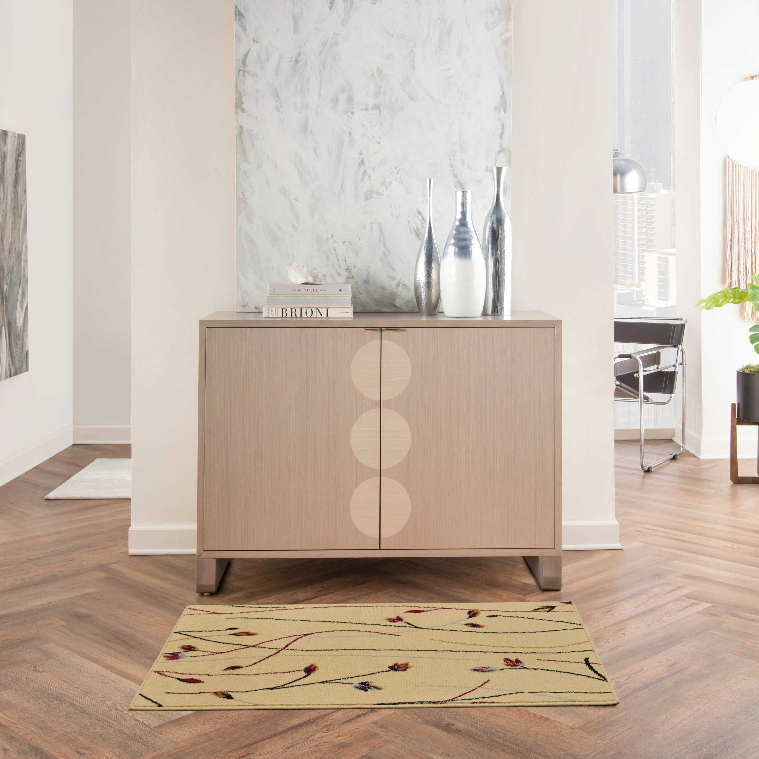 Nourison Grafix Floral Botanical Transitional Area Rug