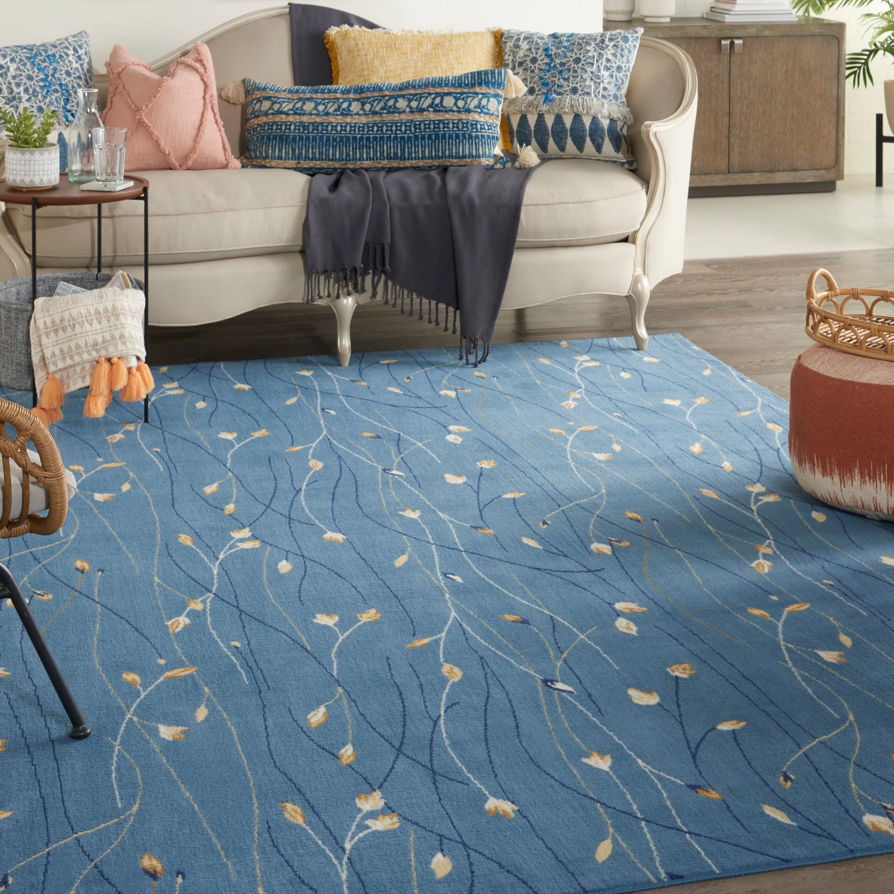 Nourison Grafix Floral Botanical Transitional Area Rug