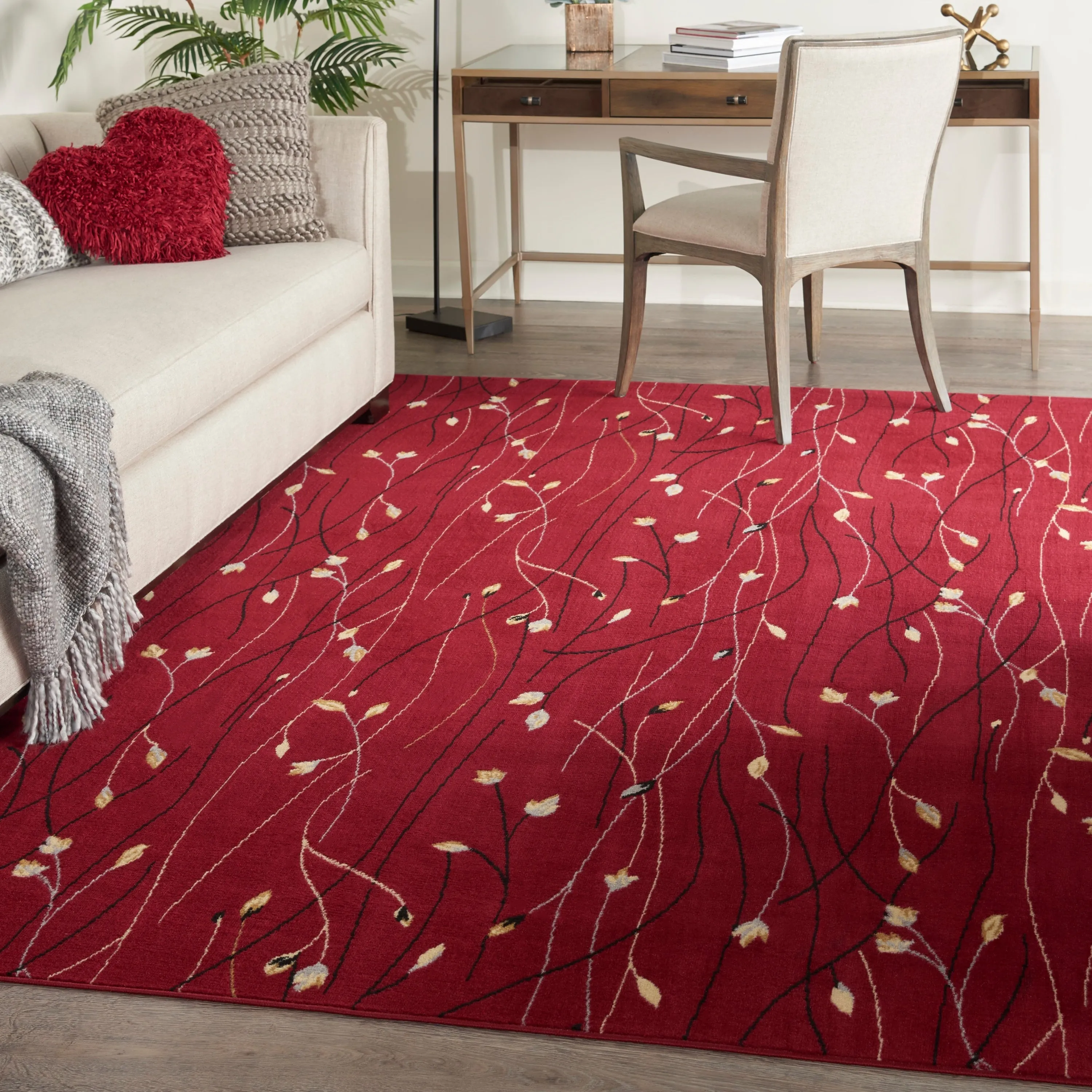Nourison Grafix Floral Botanical Transitional Area Rug