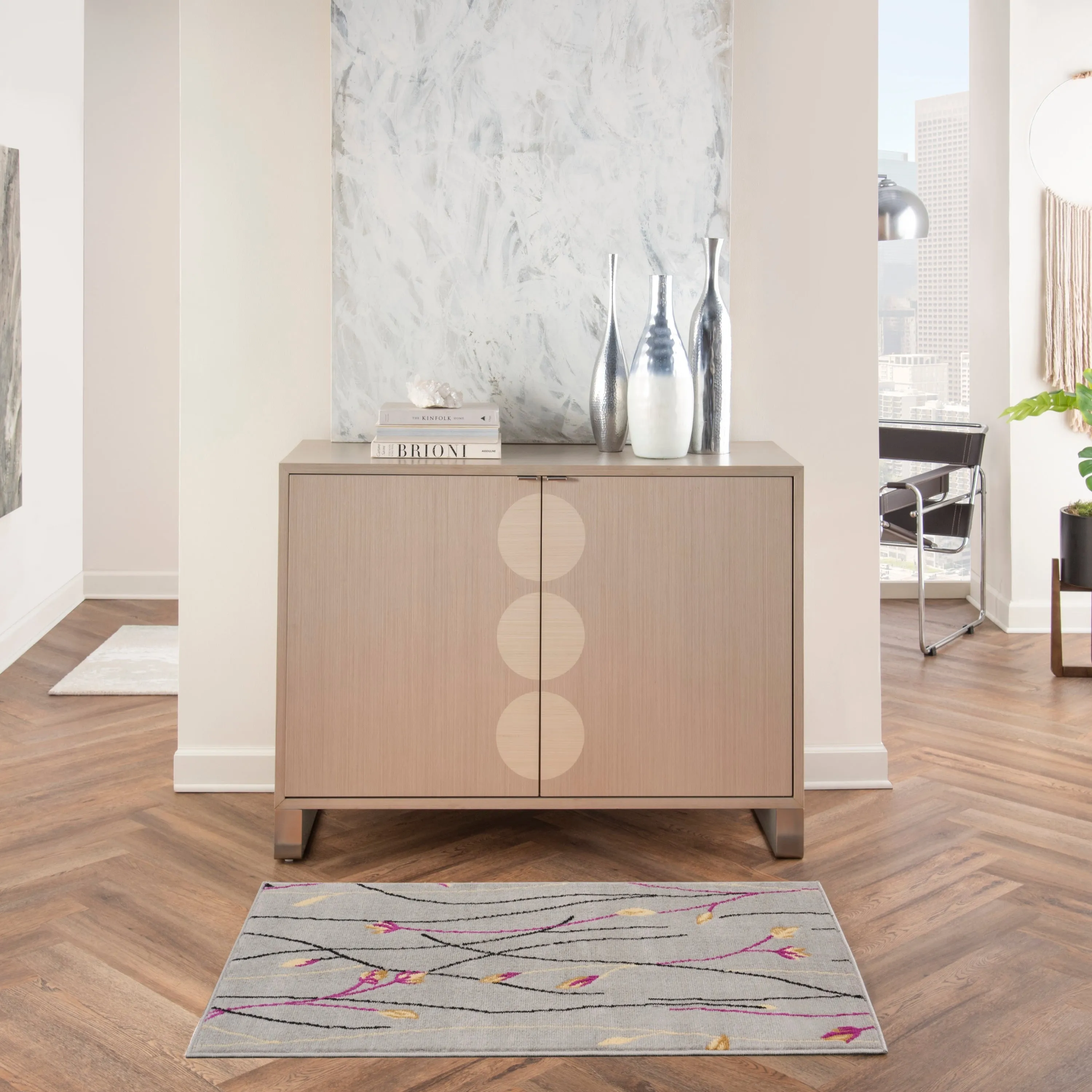 Nourison Grafix Floral Botanical Transitional Area Rug