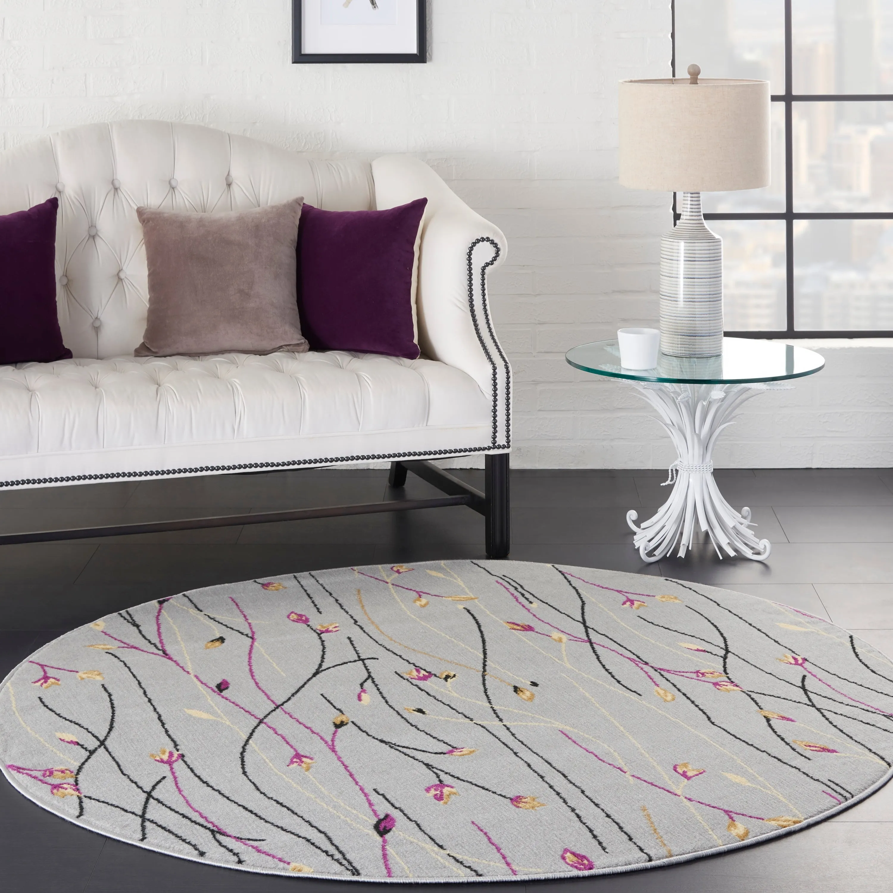 Nourison Grafix Floral Botanical Transitional Area Rug