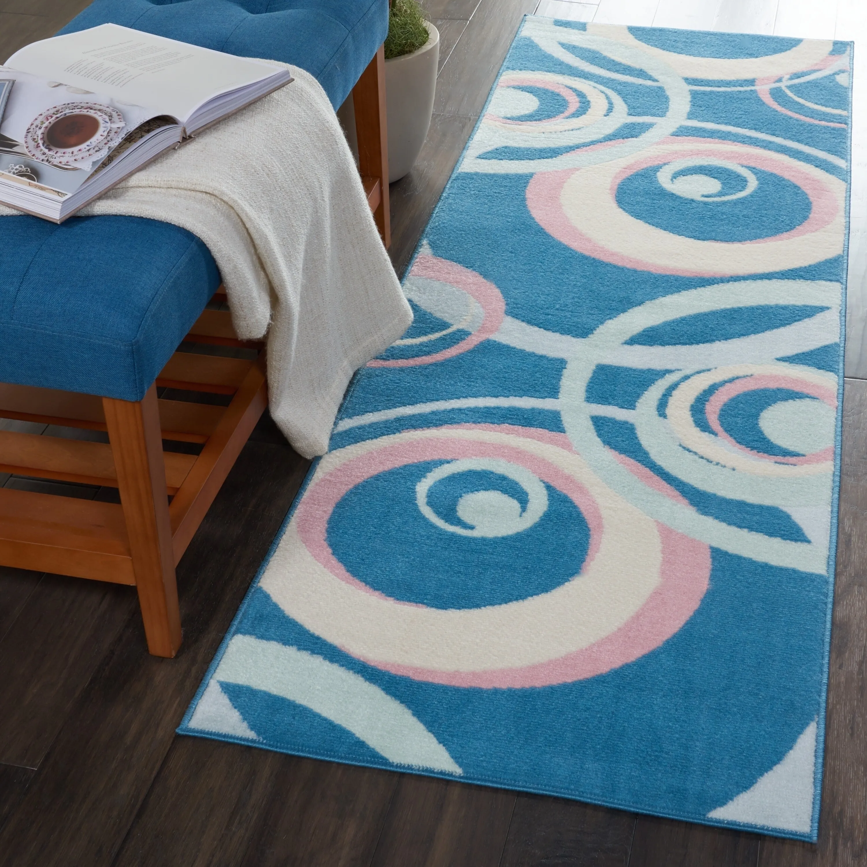 Nourison Grafix Transitional Geometric Abstract Area Rug