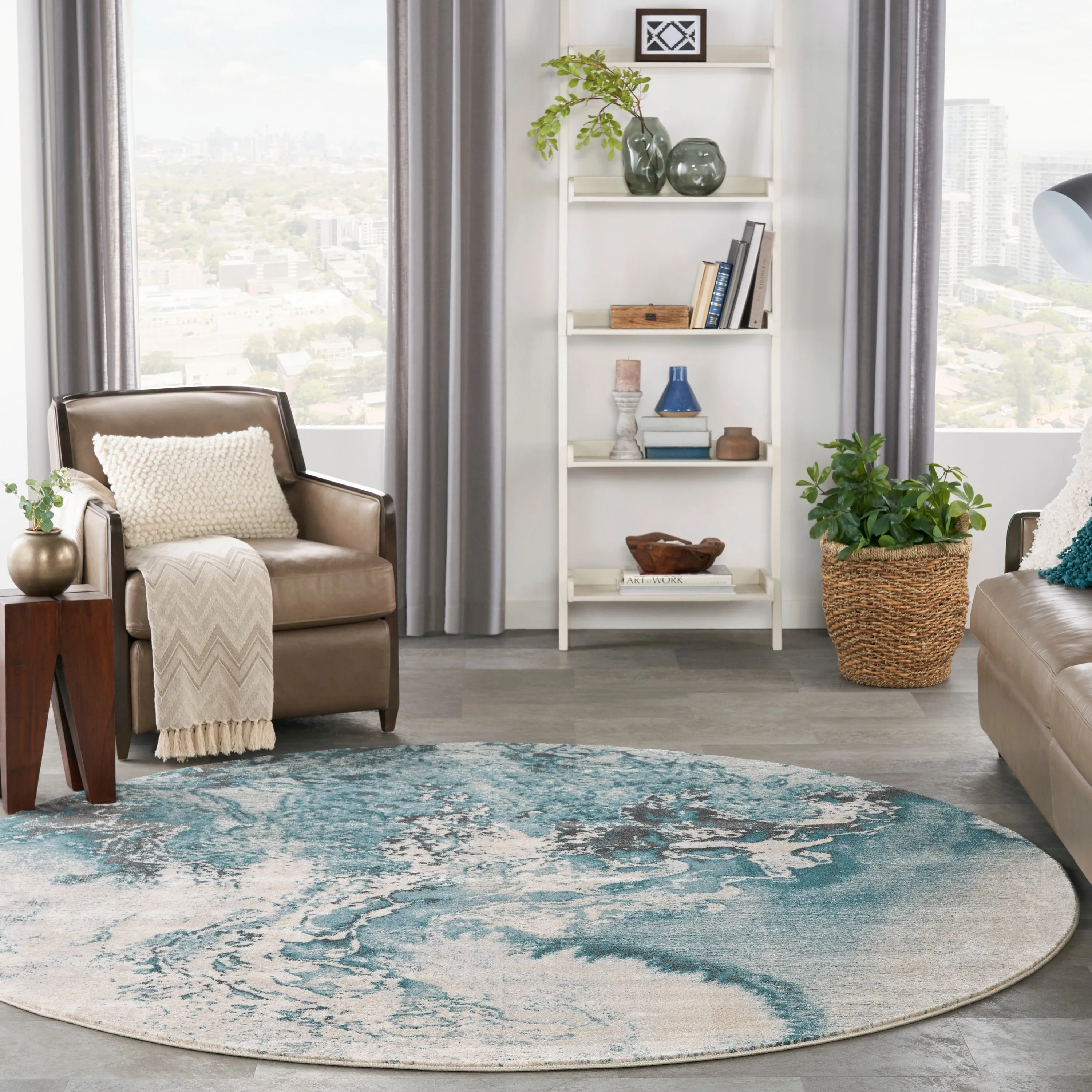 Nourison Maxell Modern Glam Abstract Area Rug