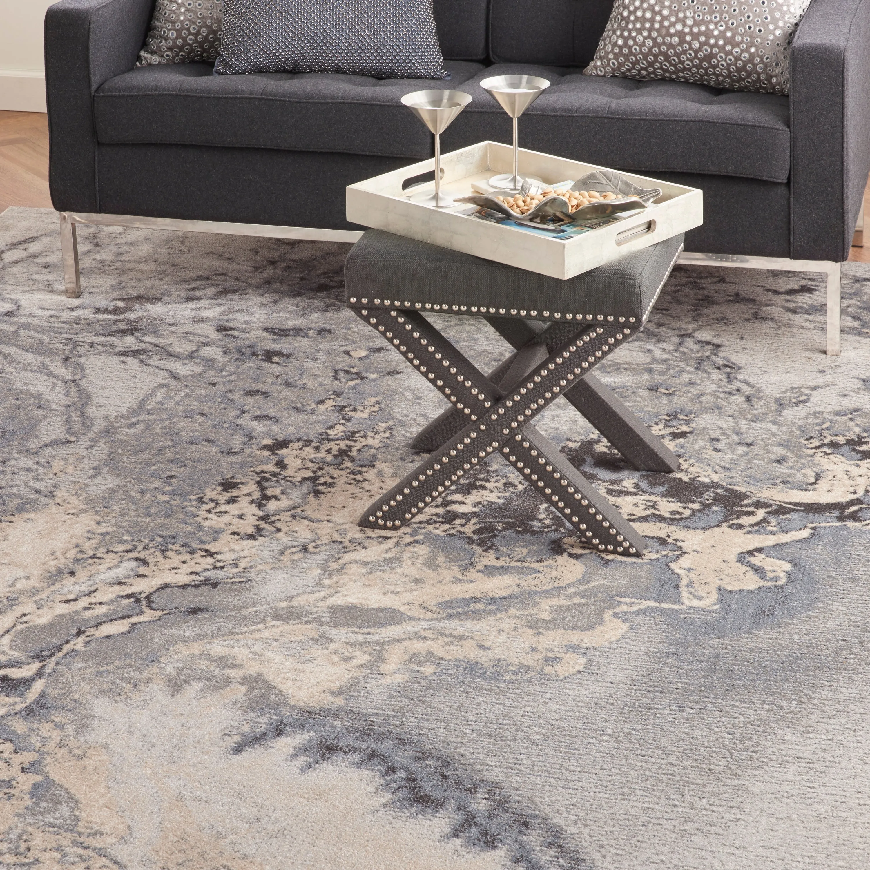 Nourison Maxell Modern Glam Abstract Area Rug