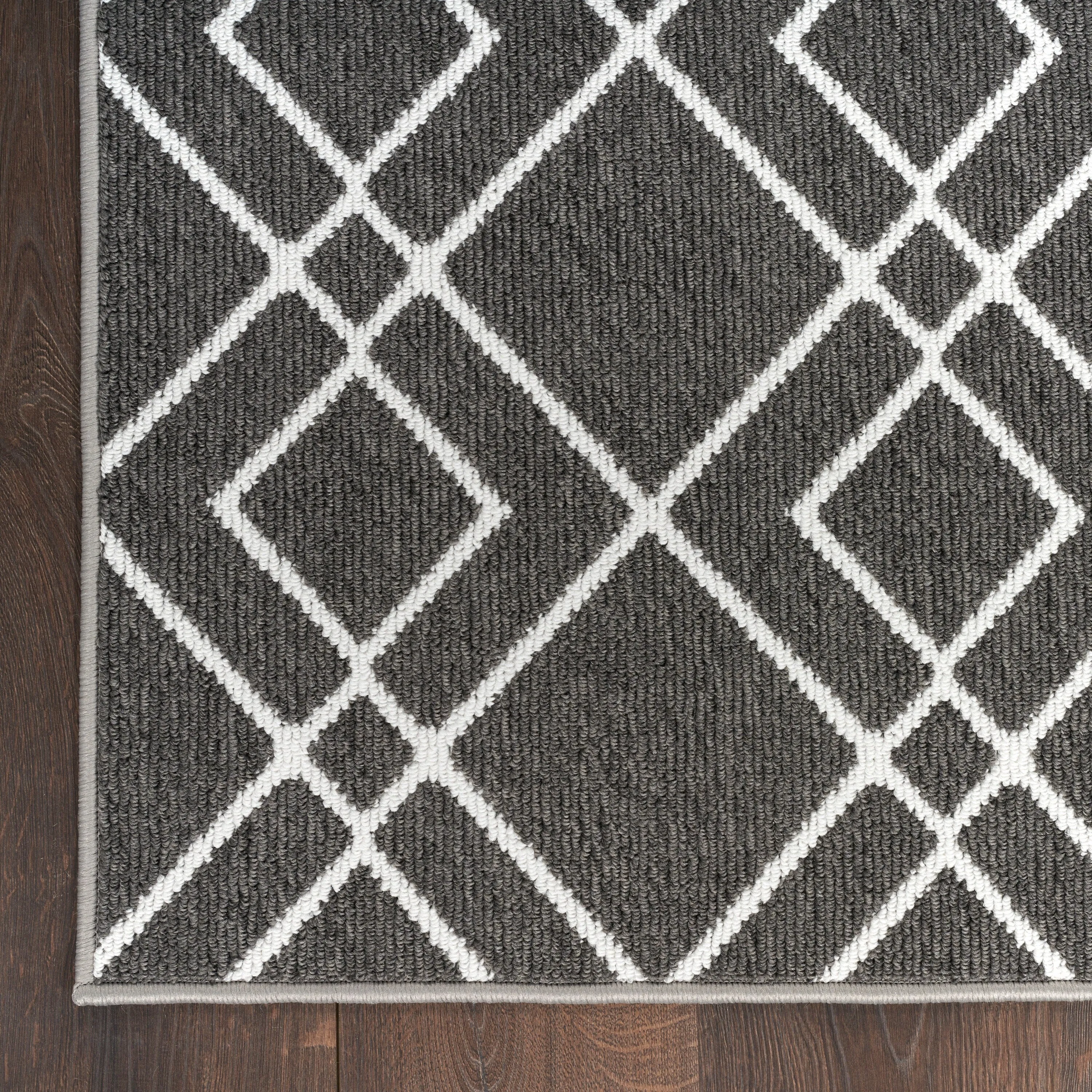 Nourison Modern Lines Diamond Geometric Area Rug