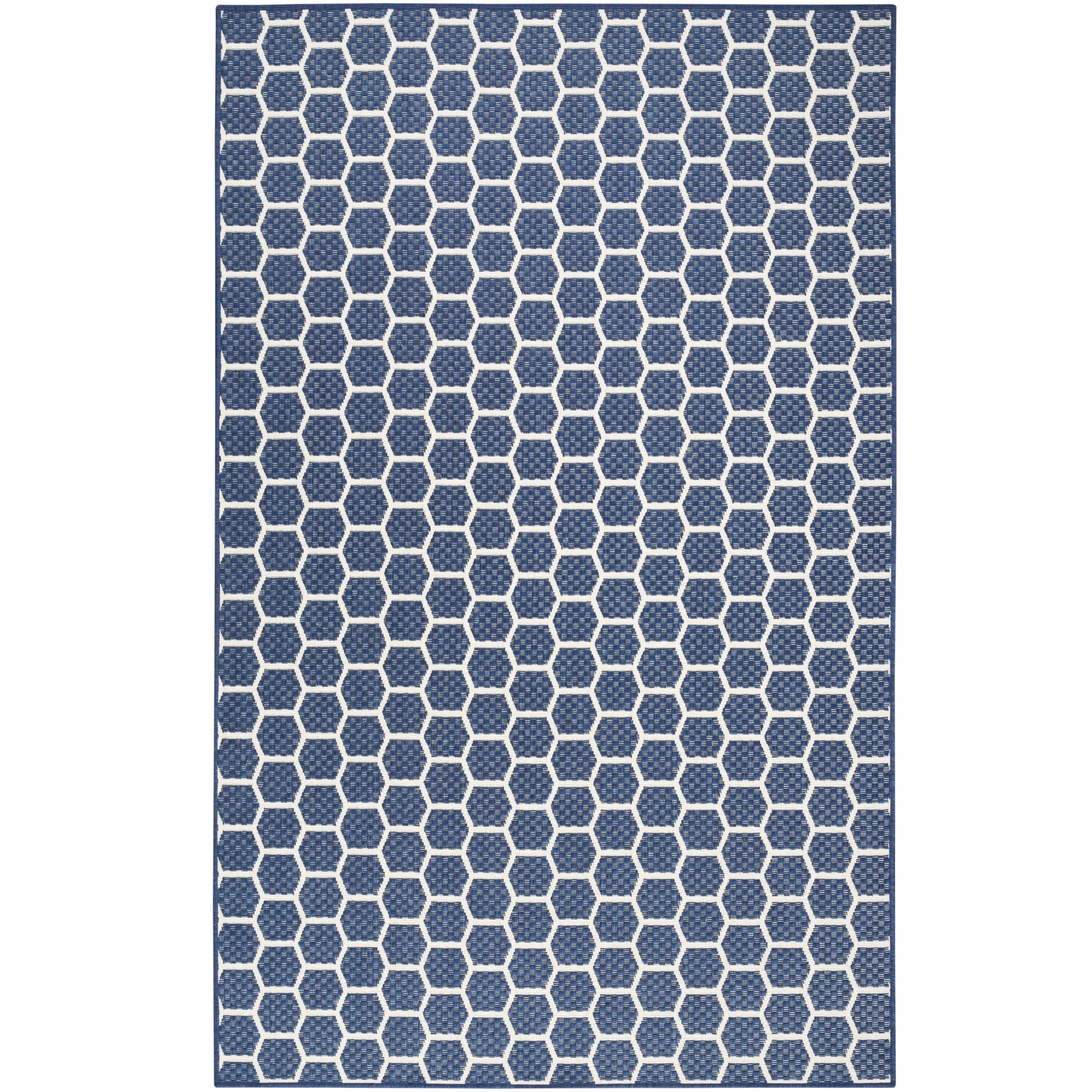 Nourison Reversible Indoor Outdoor Indoor/Outdoor Geometric Area Rug