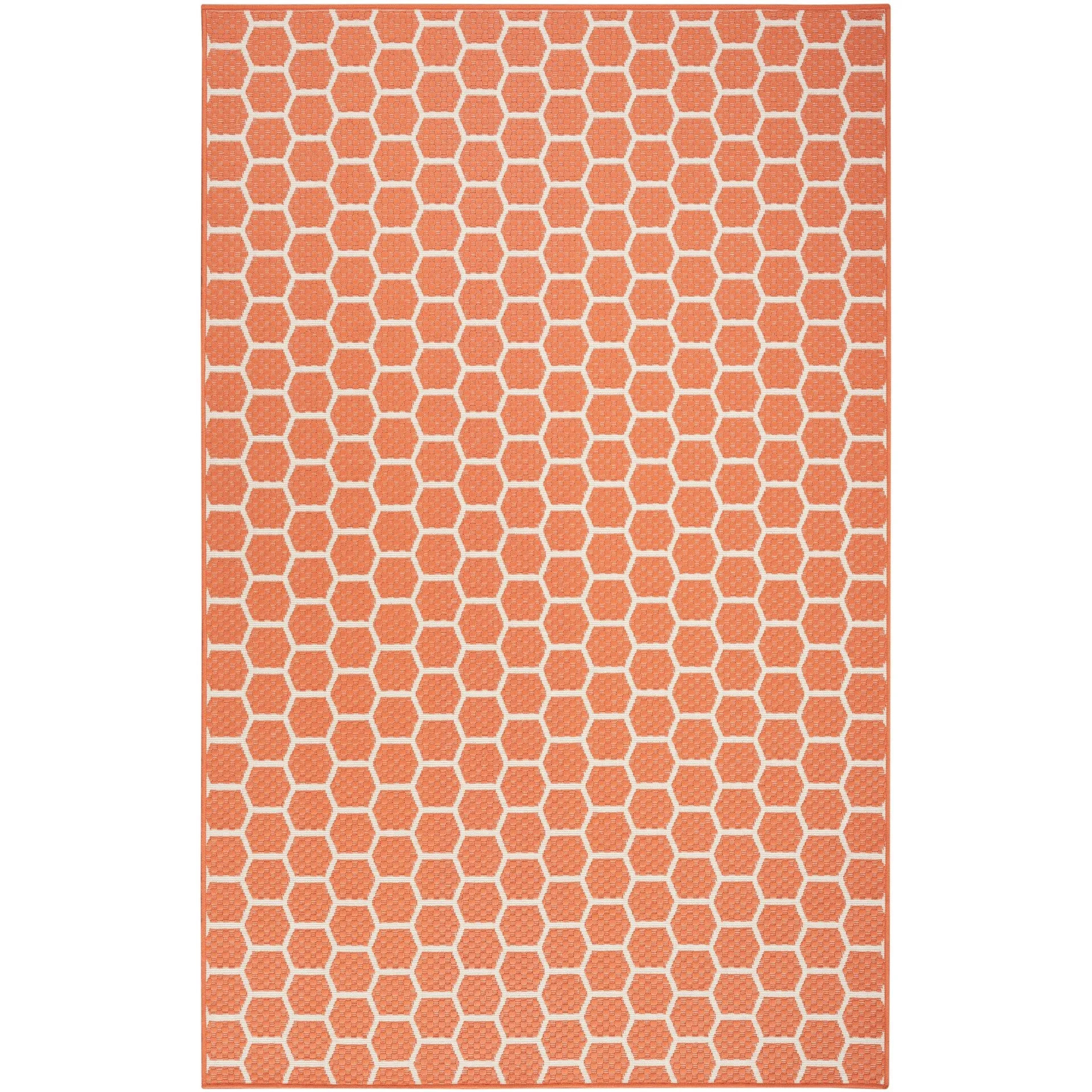 Nourison Reversible Indoor Outdoor Indoor/Outdoor Geometric Area Rug