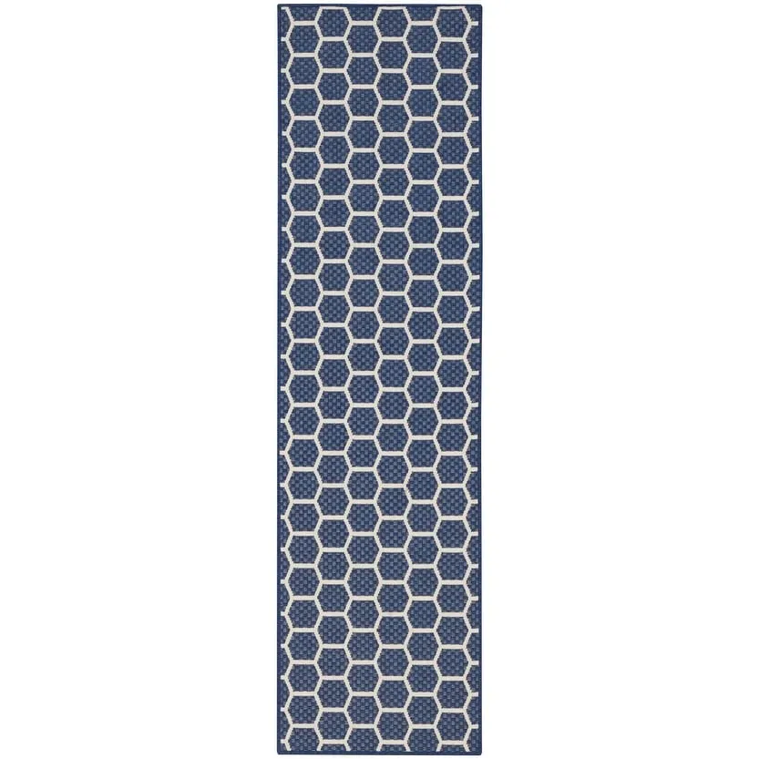 Nourison Reversible Indoor Outdoor Indoor/Outdoor Geometric Area Rug