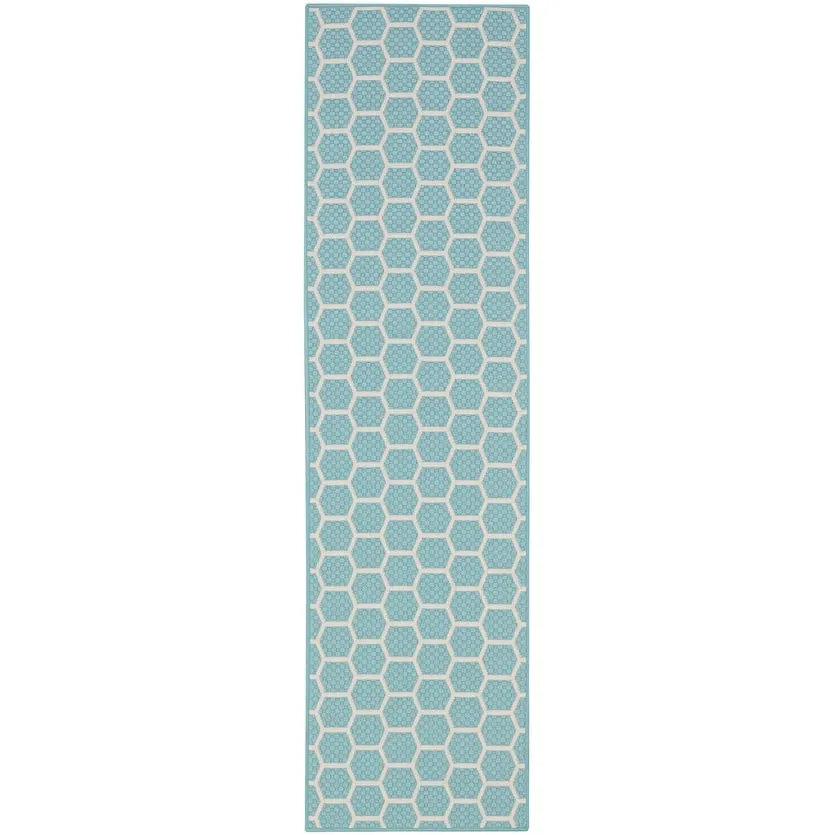 Nourison Reversible Indoor Outdoor Indoor/Outdoor Geometric Area Rug
