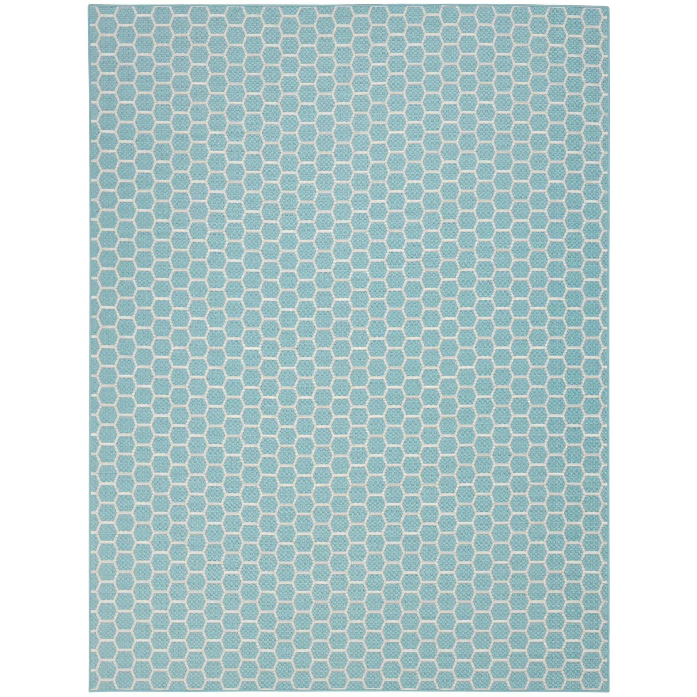 Nourison Reversible Indoor Outdoor Indoor/Outdoor Geometric Area Rug