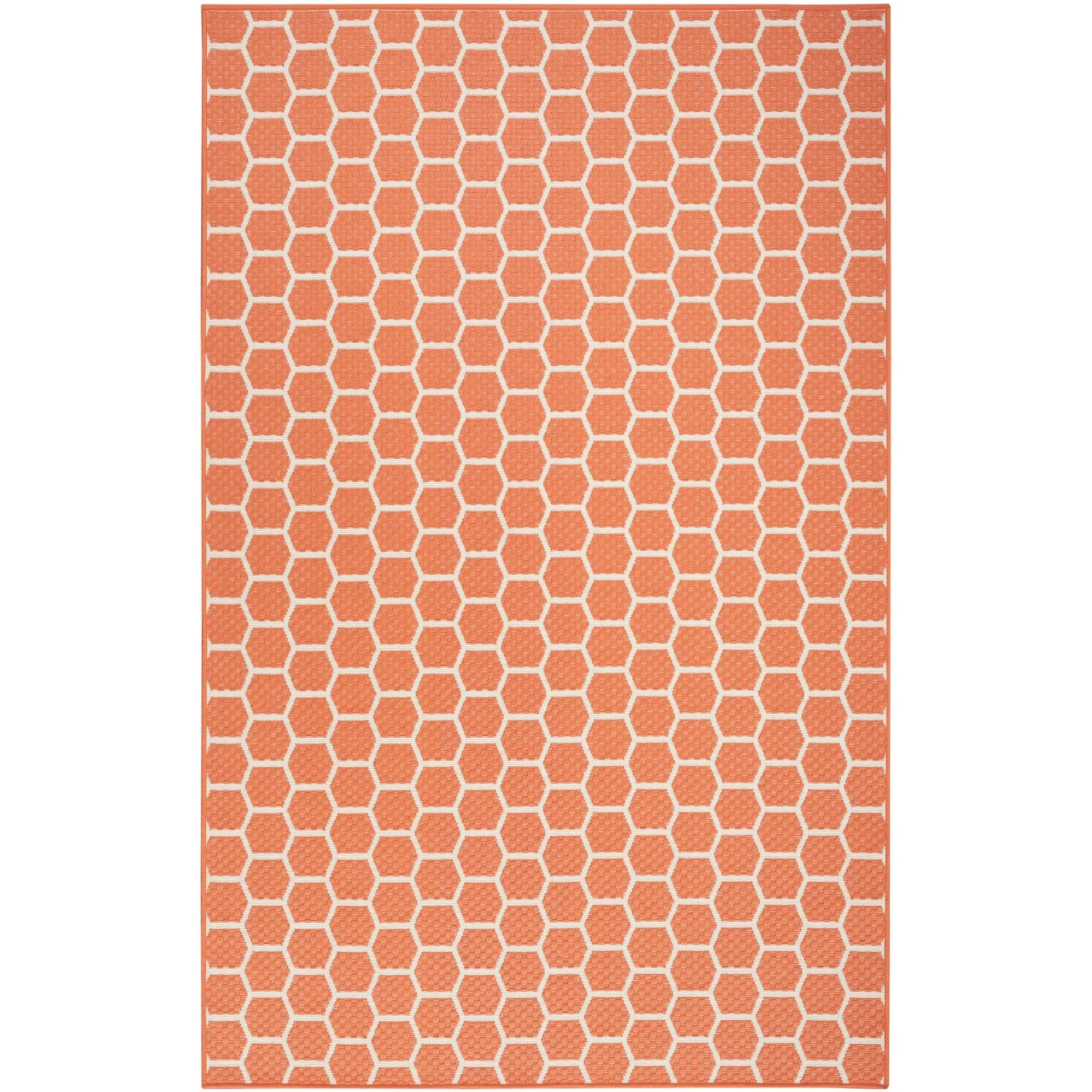 Nourison Reversible Indoor Outdoor Indoor/Outdoor Geometric Area Rug