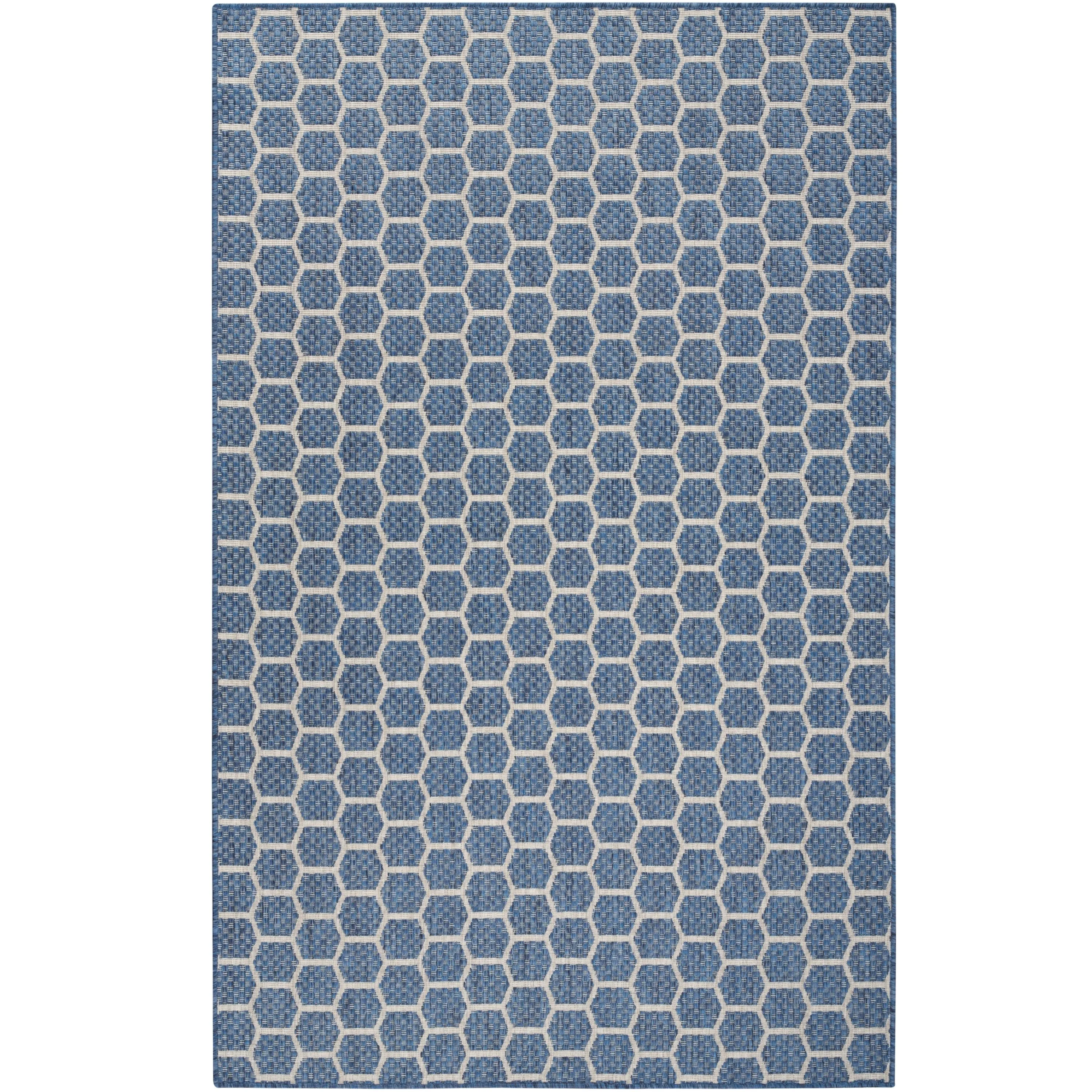 Nourison Reversible Indoor Outdoor Indoor/Outdoor Geometric Area Rug