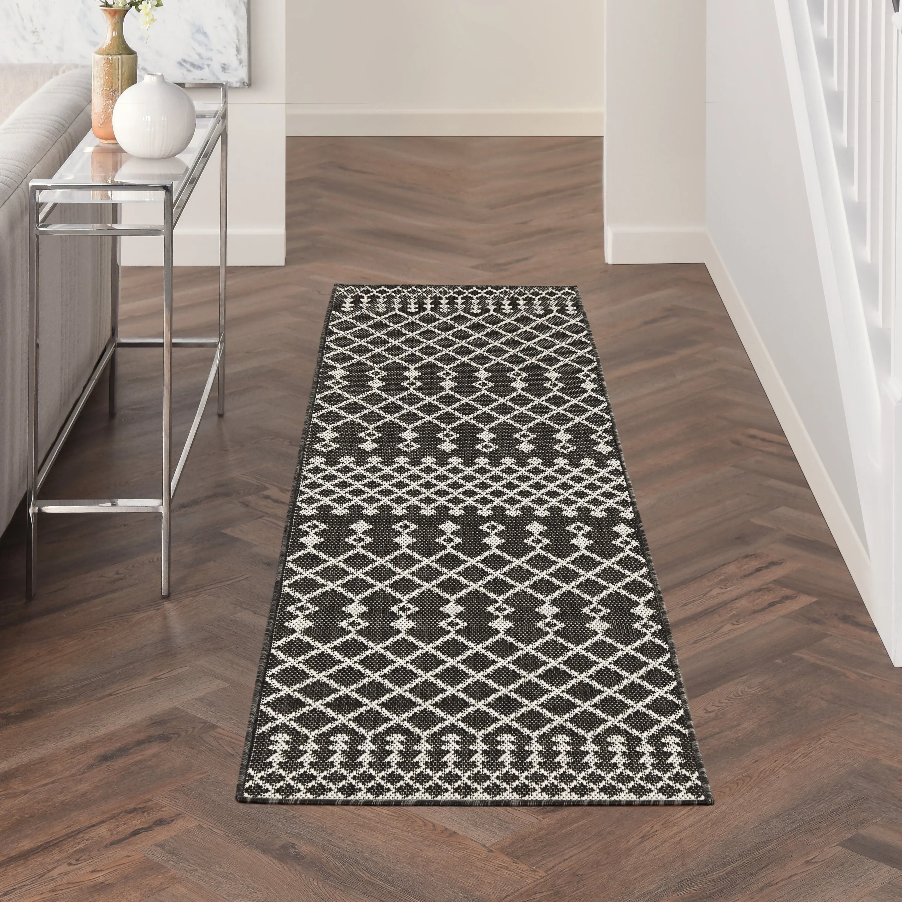 Nourison Selerno Indoor/Outdoor Moroccan Area Rug.
