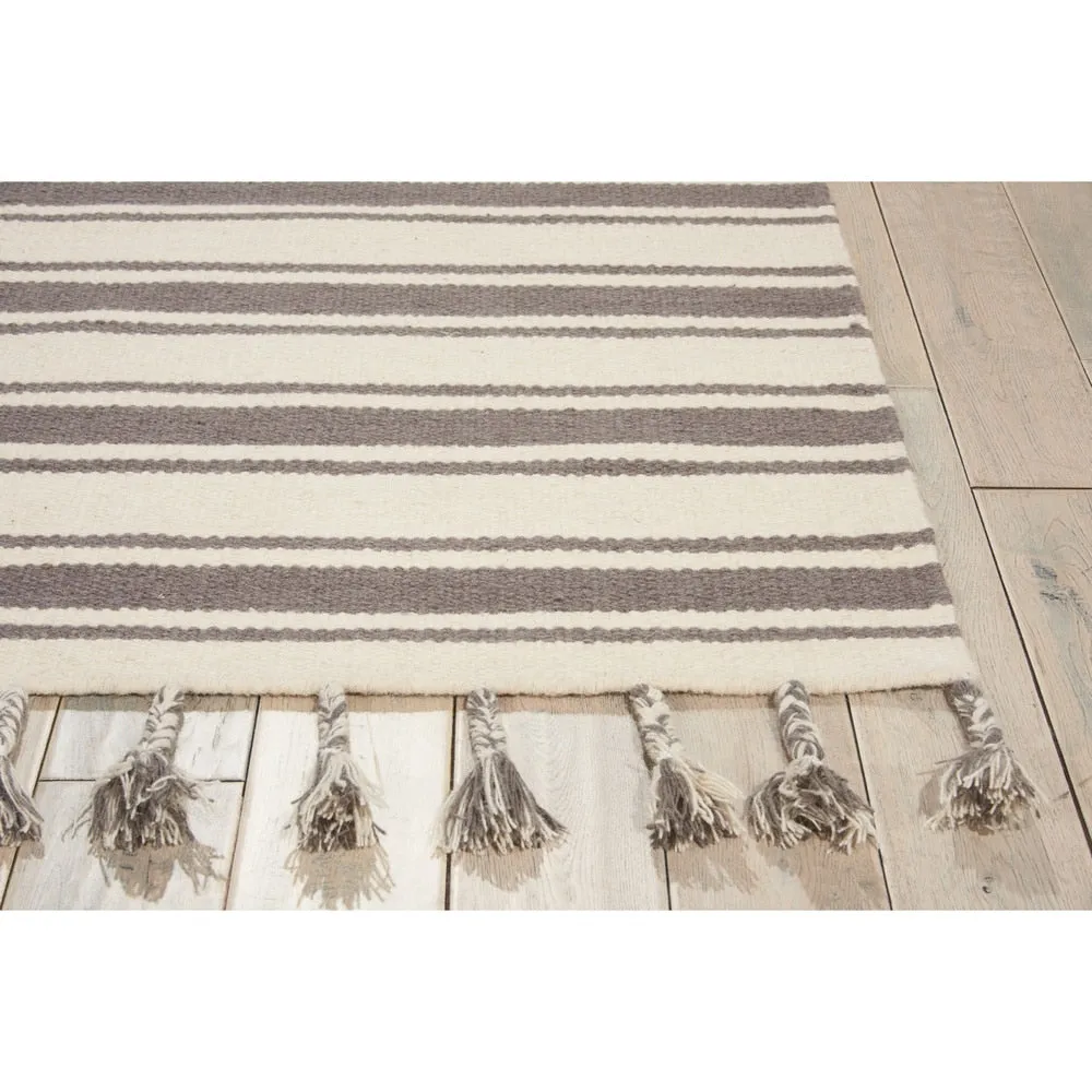 Nourison Solano Striped Dhurri Reversible Area Rug