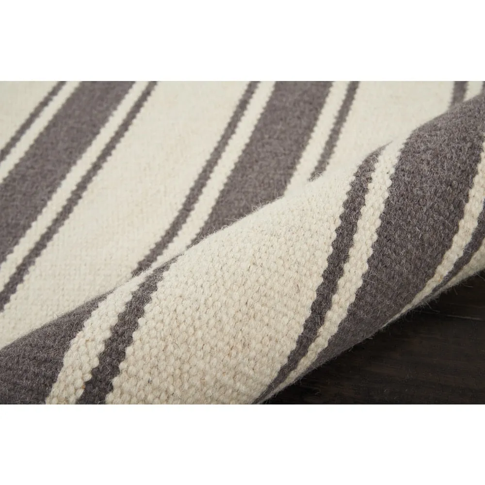 Nourison Solano Striped Dhurri Reversible Area Rug