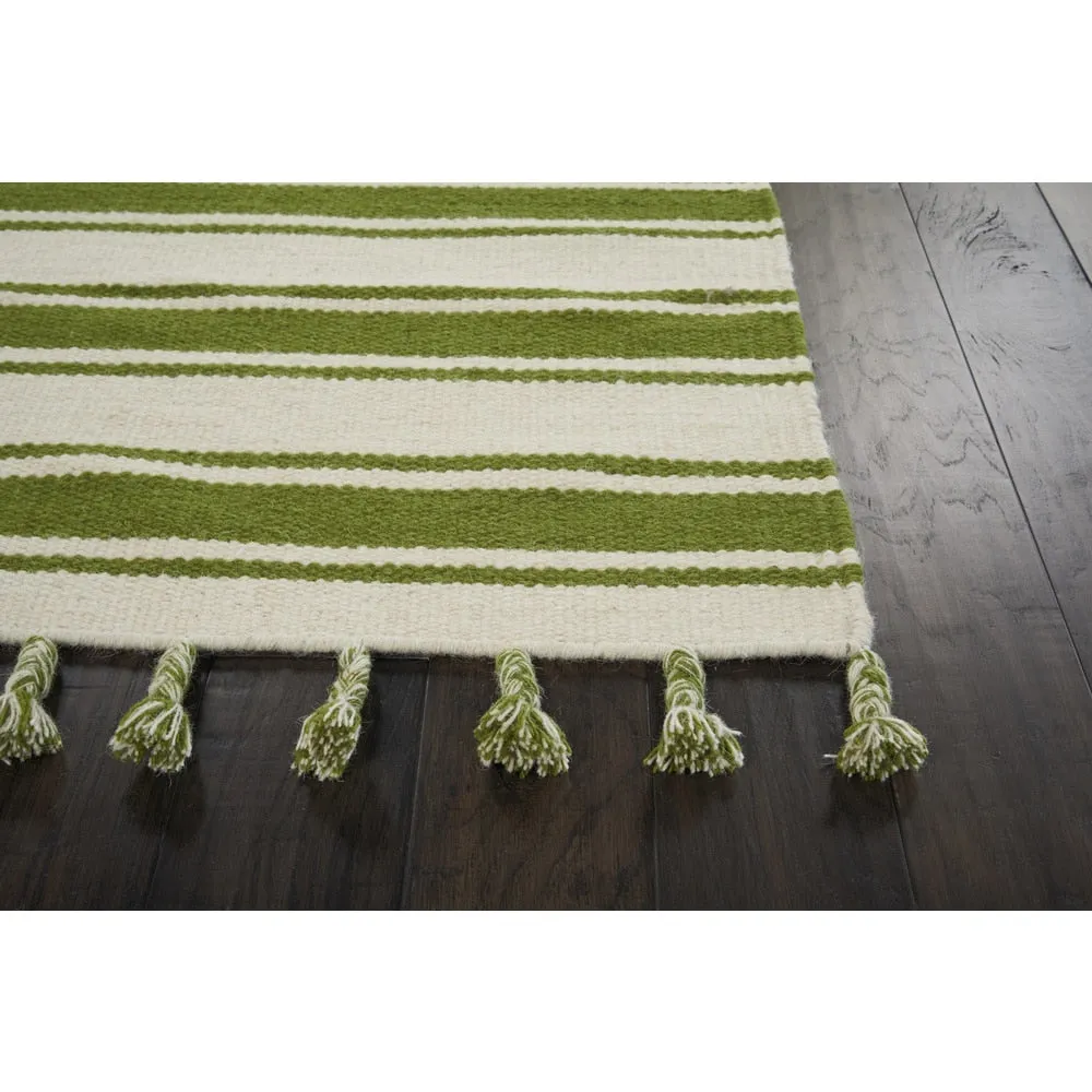 Nourison Solano Striped Dhurri Reversible Area Rug