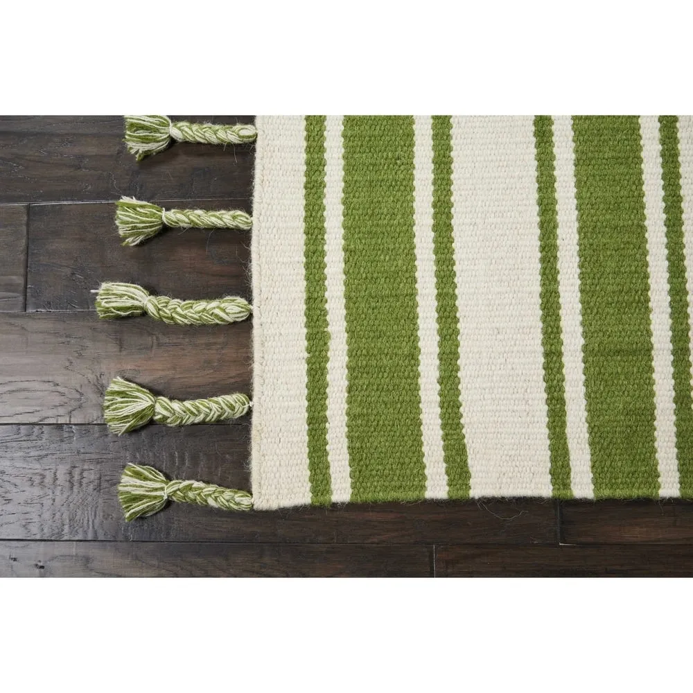 Nourison Solano Striped Dhurri Reversible Area Rug