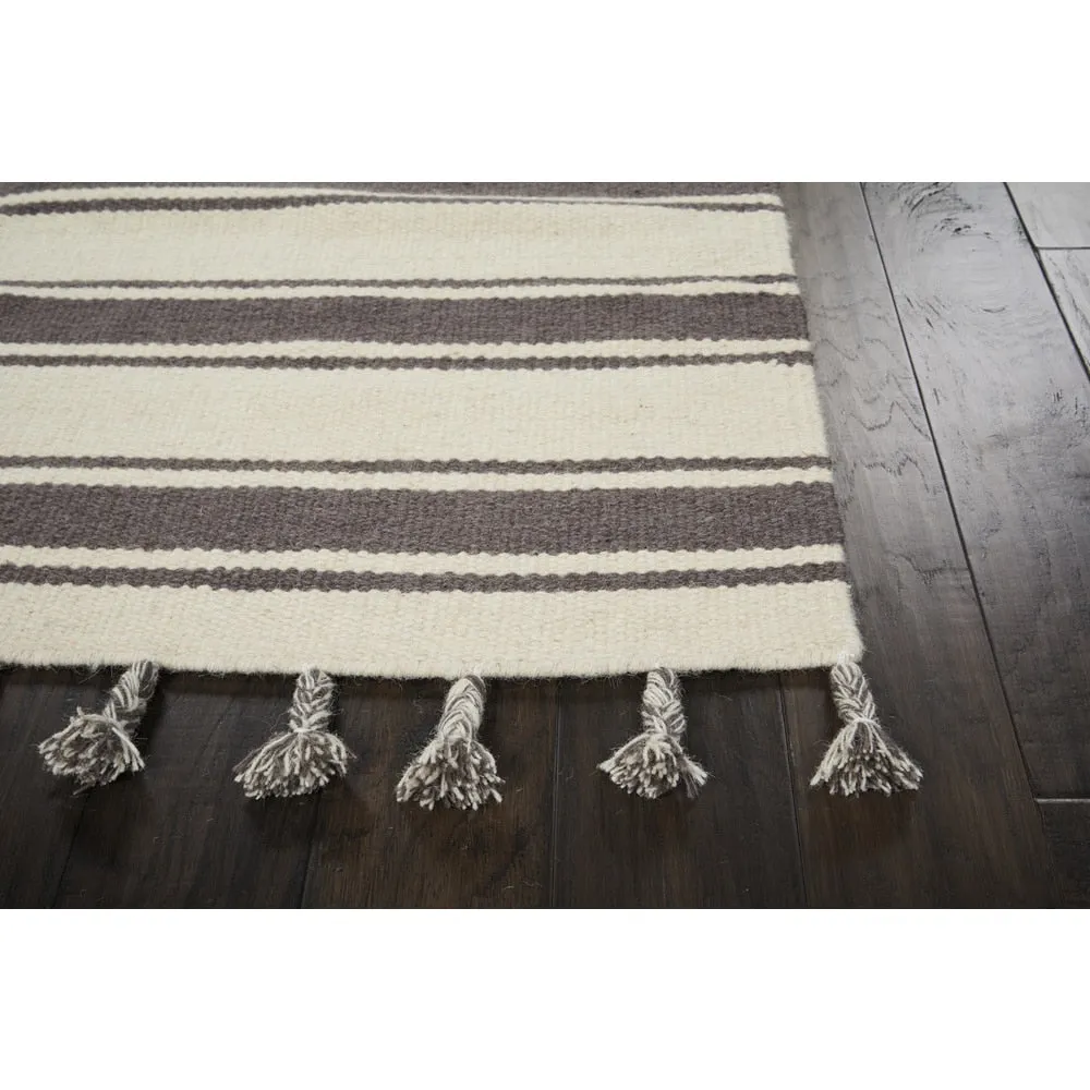Nourison Solano Striped Dhurri Reversible Area Rug