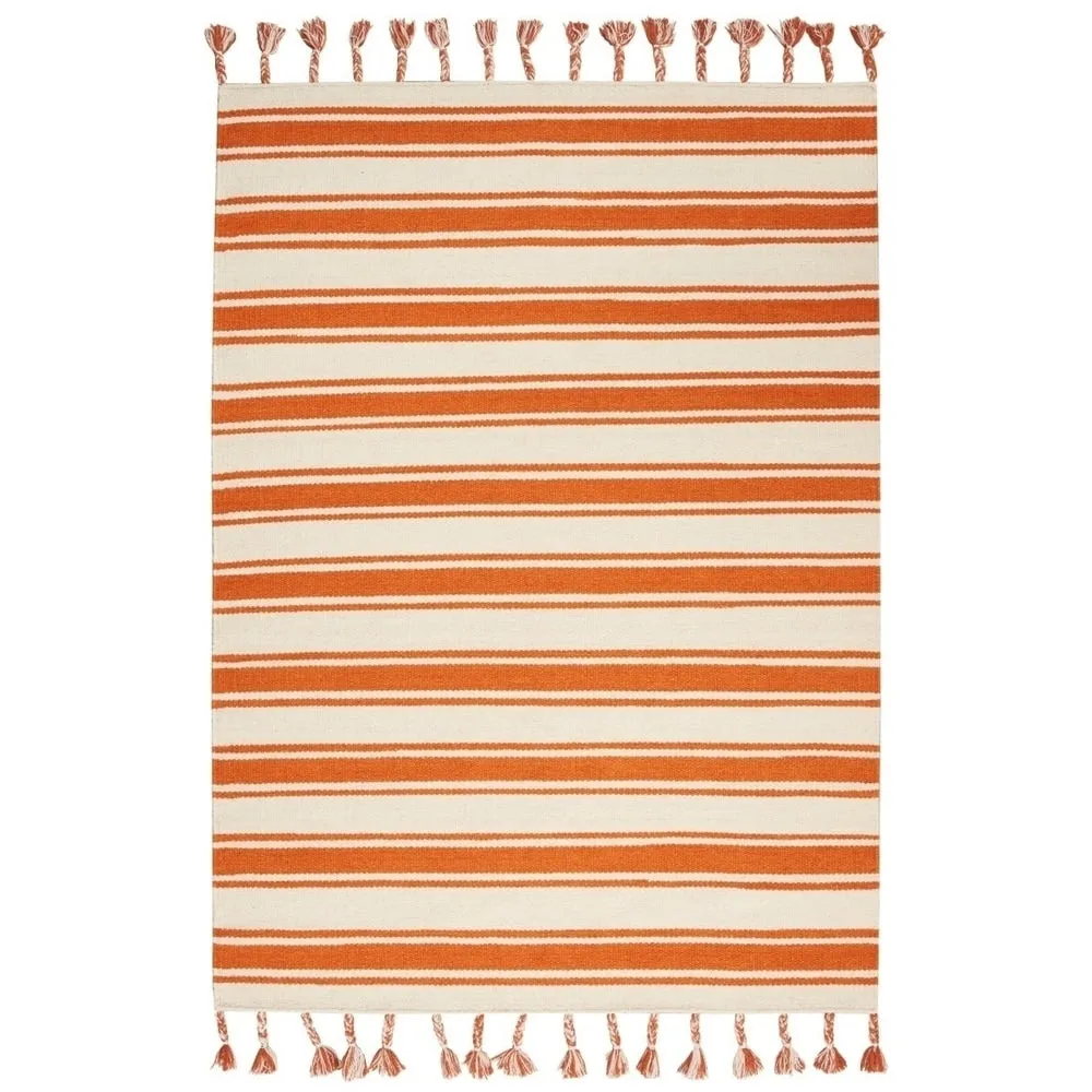 Nourison Solano Striped Dhurri Reversible Area Rug